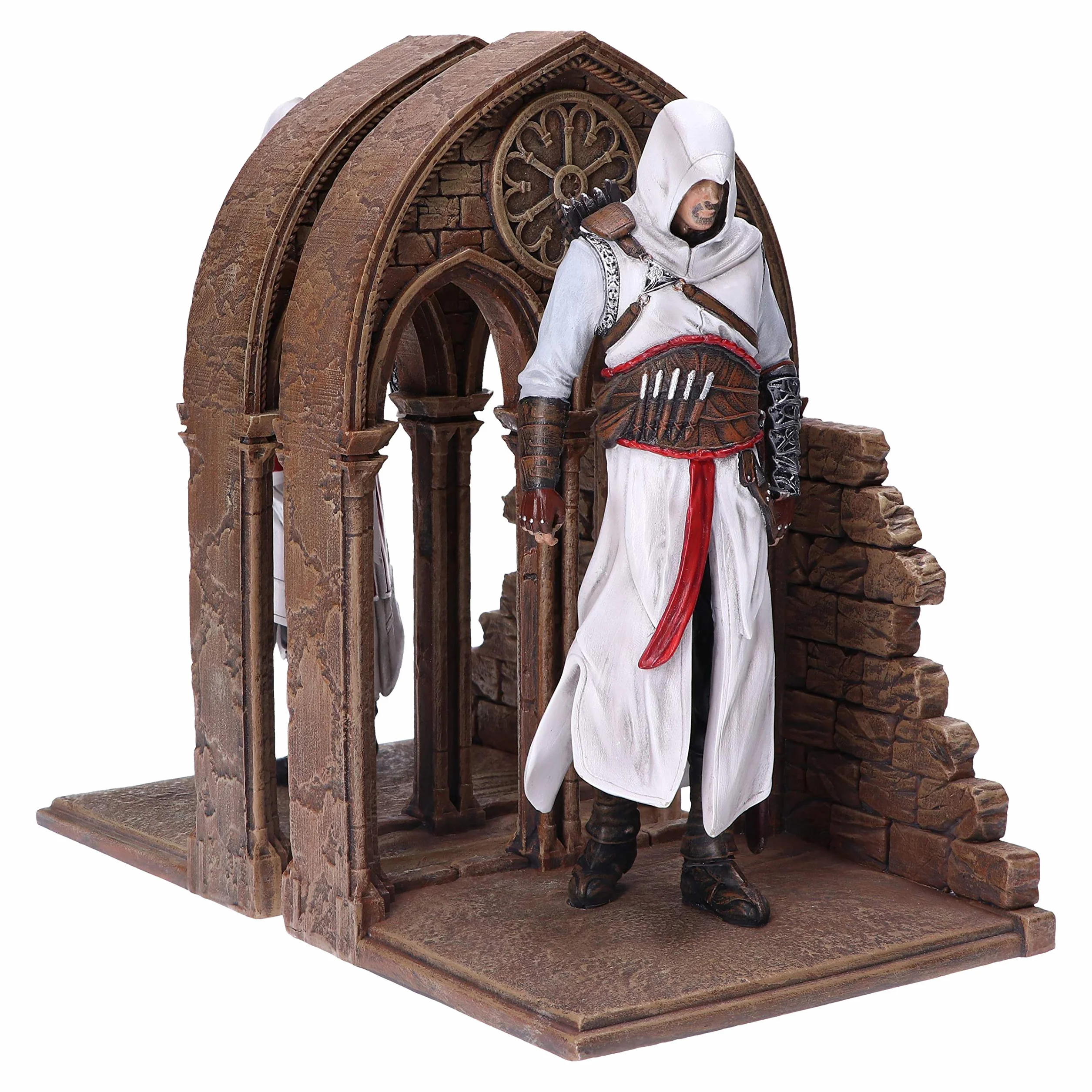 Nemesis Now Assassin's Creed Altair et Ezio Library Serre-Livres Marron 24 cm B5600T1
