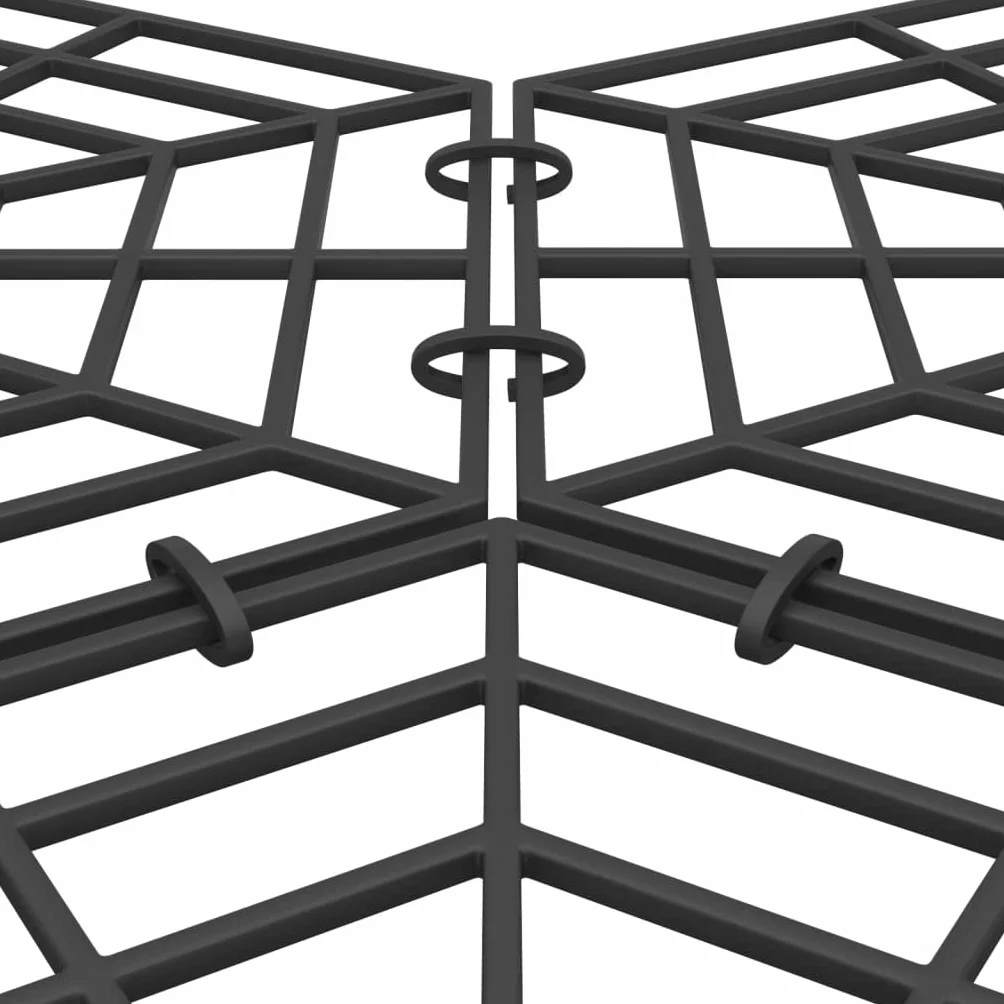 vidaXL Protection d'étang 40 pcs Noir Polypropylène