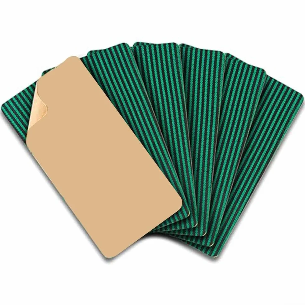 Lot de 6 rustines de réparation imperméables autocollantes pour bâche de piscine 20 x 10 cm Vert