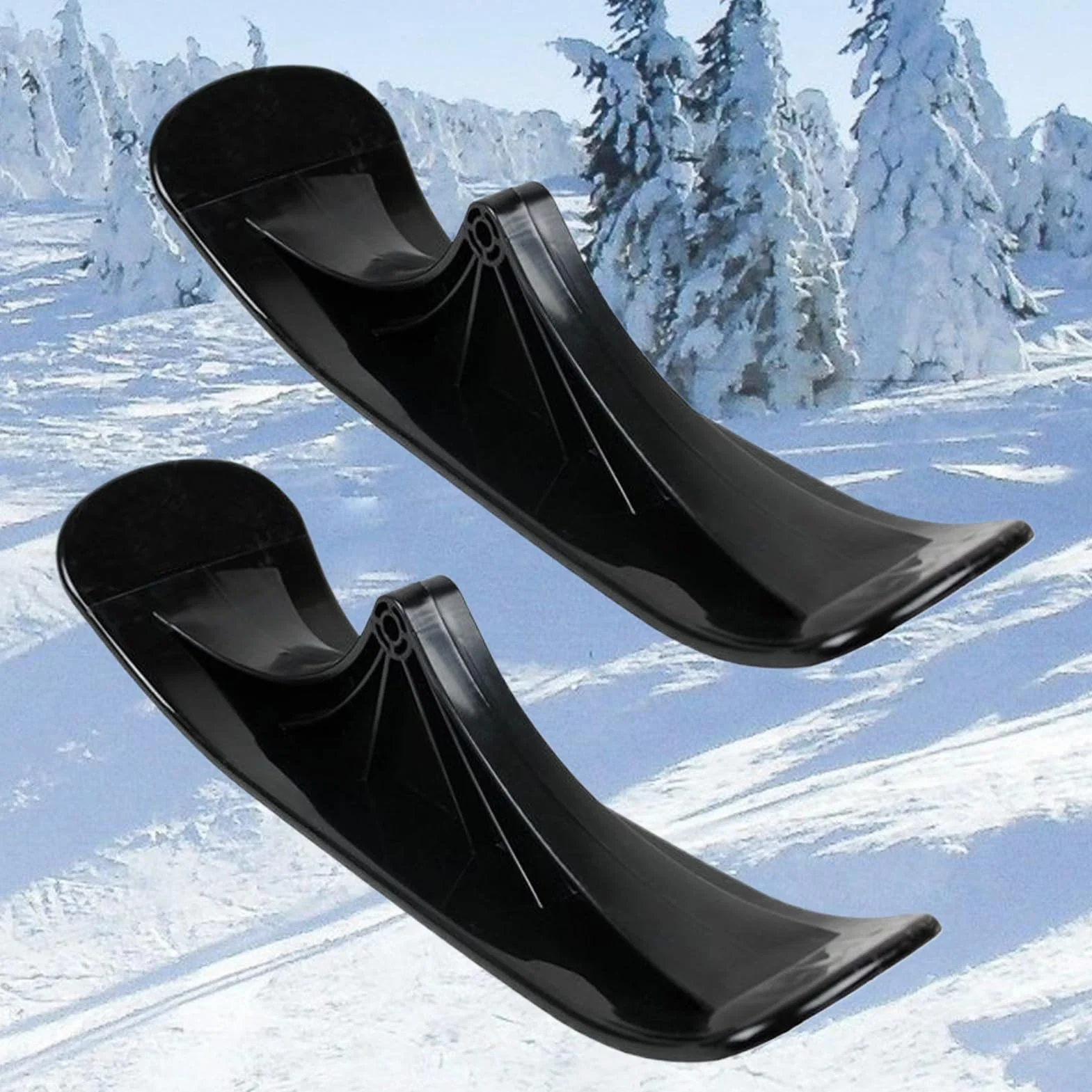 Kit de Conversion pour Trottinette à Neige, 1 Paire de skieboards, Accessoires de Transformation pour Sable, chemins de Gravier inégaux, Parc, Plage, Aventure en Plein air