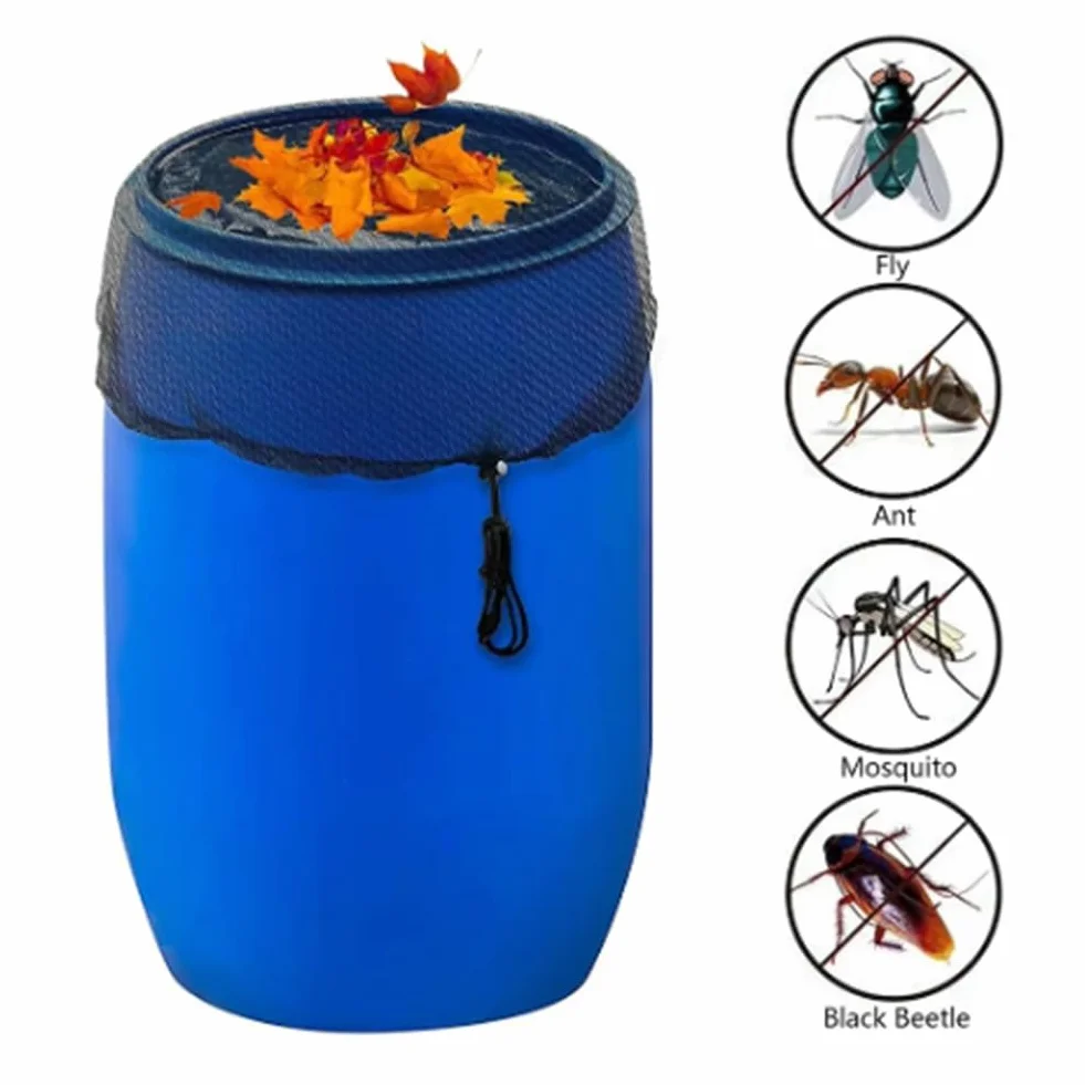Couvercle de Protection pour Baril de Pluie 60 cm Filet de Protection