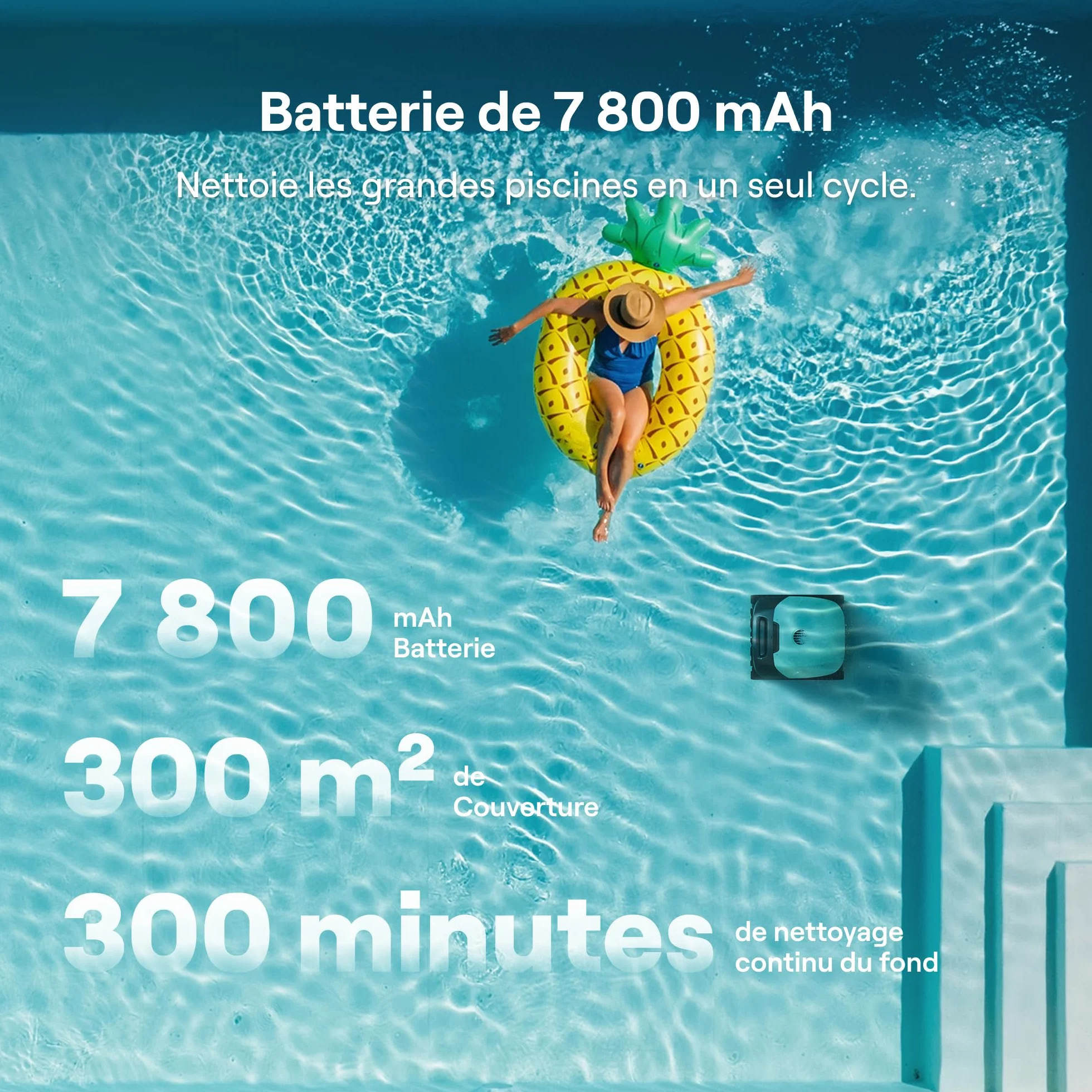 Beatbot Sora 10 Robot Piscine sans Fil 25700 LPH 5L 300 Min Vert Menthe