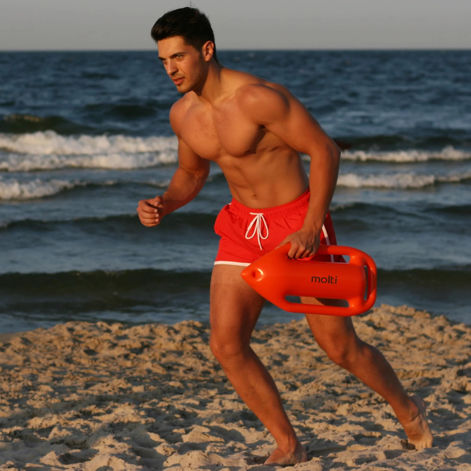 molti Bouée de natation 51 x 23 cm, aide à la natation avec corde de remorquage de 130 cm, pour enfants et adultes, bouée de sécurité imperméable pour eau libre, entraînement de natation, plage
