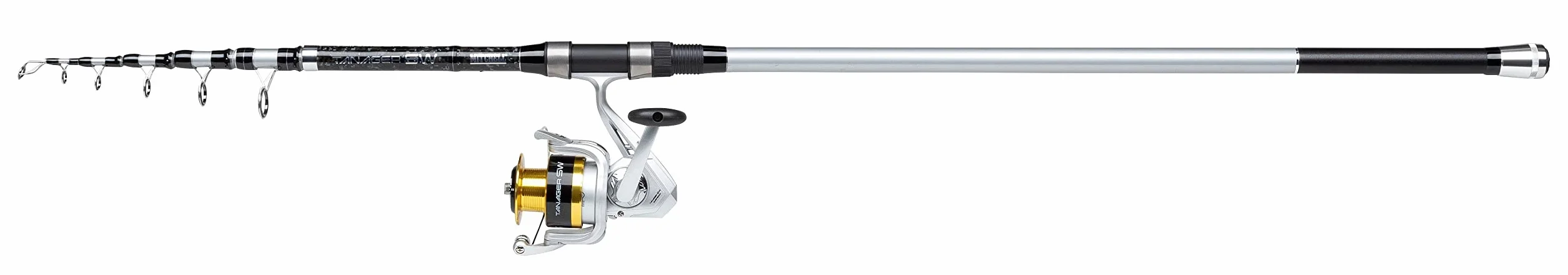 Mitchell Tanager SW Surf Tele Pro Canne à pêche surfcasting 4.00 m Argenté/Noir