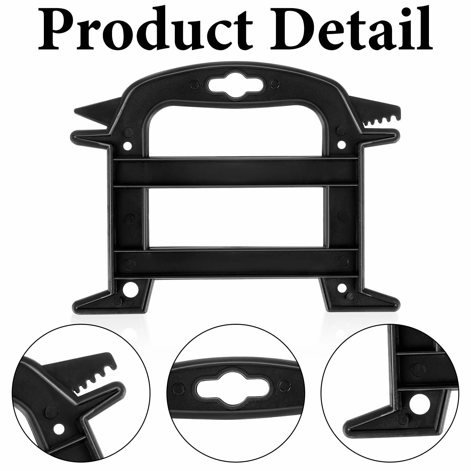 Lot de 2 enrouleur de corde en plastique noir - Pour corde de parachute