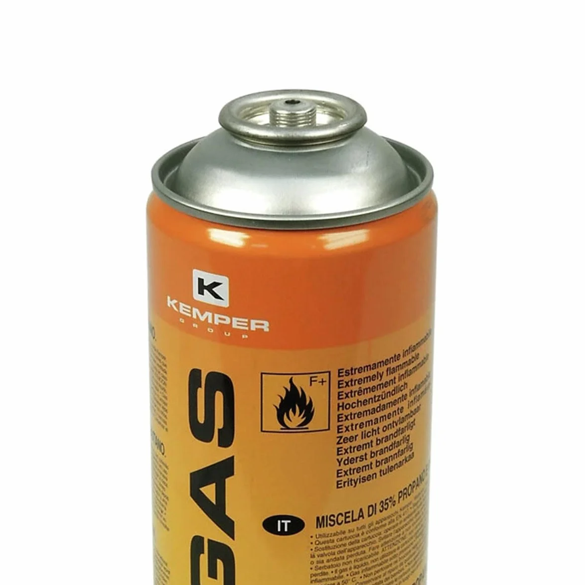 KEMPER - Cartouches gaz 330g Pack de 6 Bouteilles Butane propane 600ml Bonbonne gaz universelle valve 7/16