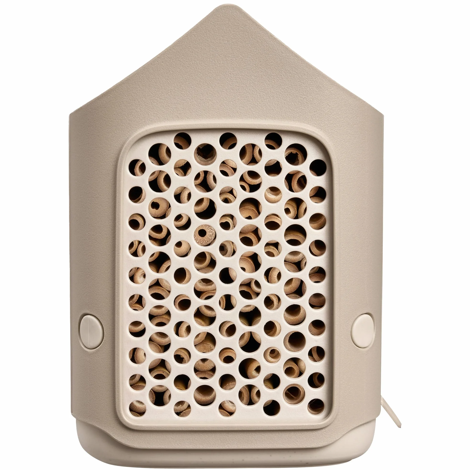 Elho Cosy Insect Hotel 18cm Hôtel à Insectes Abeilles Plastique Recyclé Beige