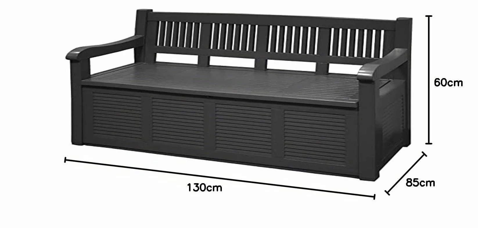 Meuble de Jardin Boite-Coussin de Rangement d'extérieur