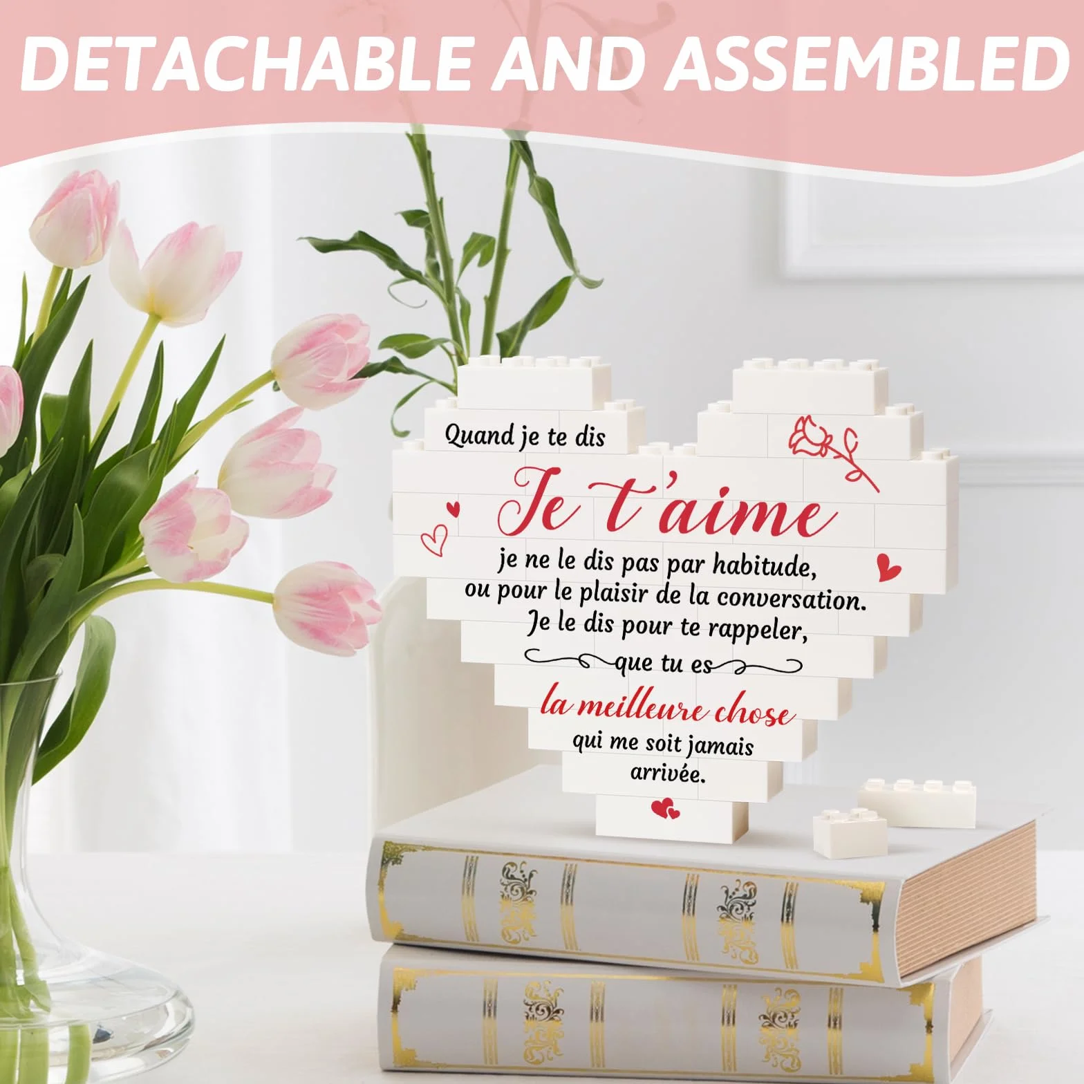 Plaque Cœur Cadeau Amoureux Couple Original Noël Anniversaire Mariage Saint Valentin