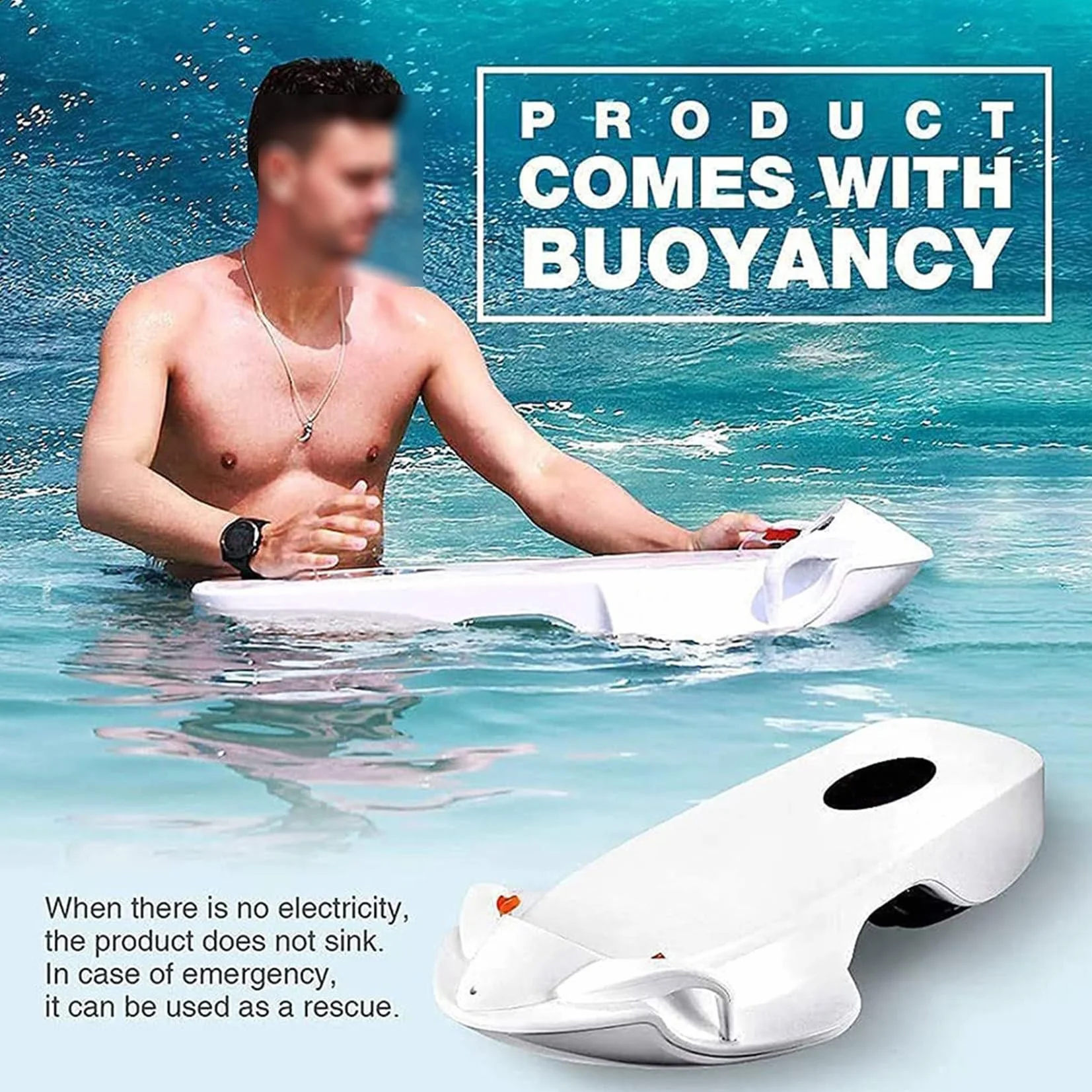 Planche De Surf électrique 12 Ah, Scooter Sous-Marin 3200 W, équipement De Plongée à Hélice, Planche De Surf électrique Flottante à 4 Niveaux De Vitesse De Rotation, Pour La Natation, Le Surf