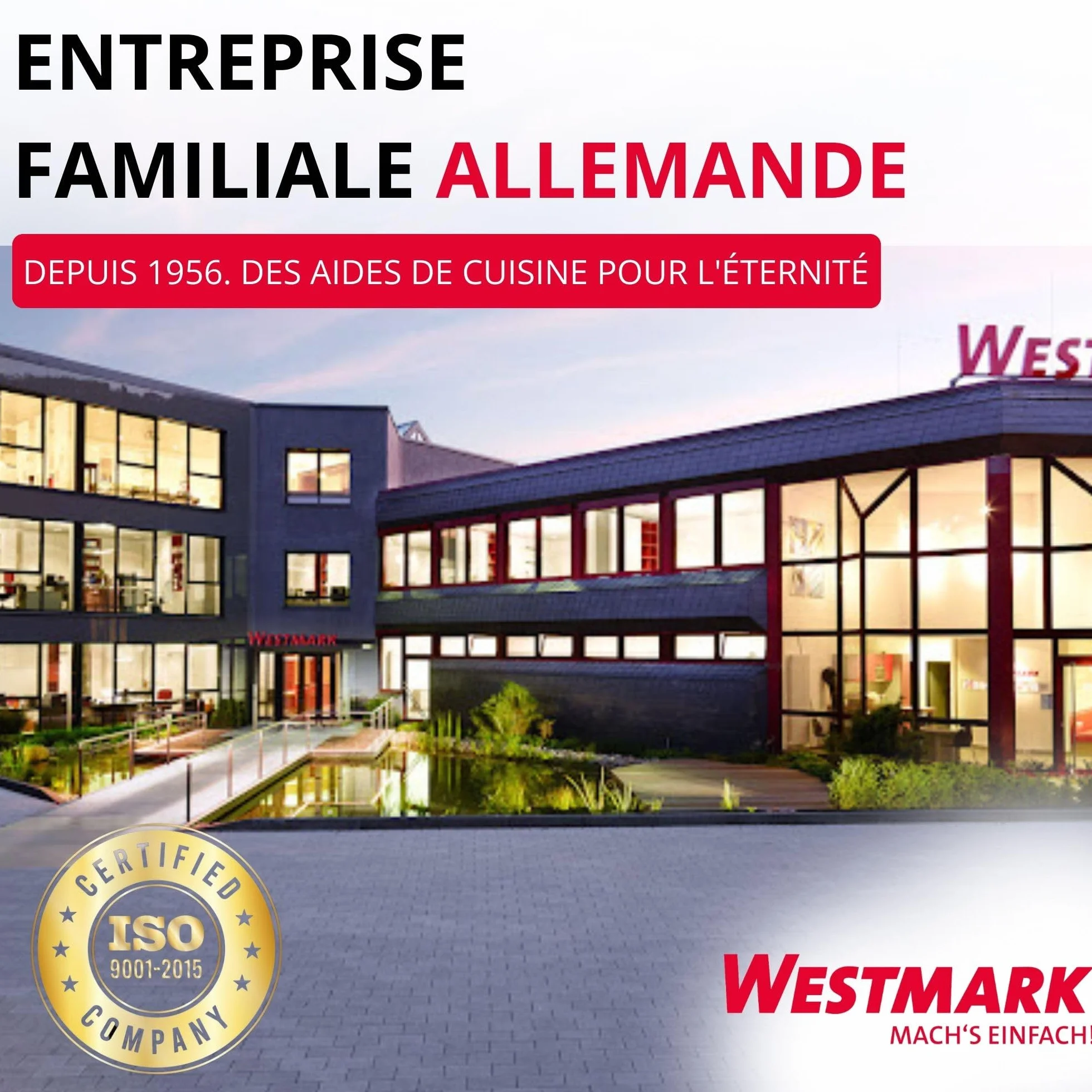 Westmark Casse-noix et pince à champagne extra large en aluminium anthracite/rouge