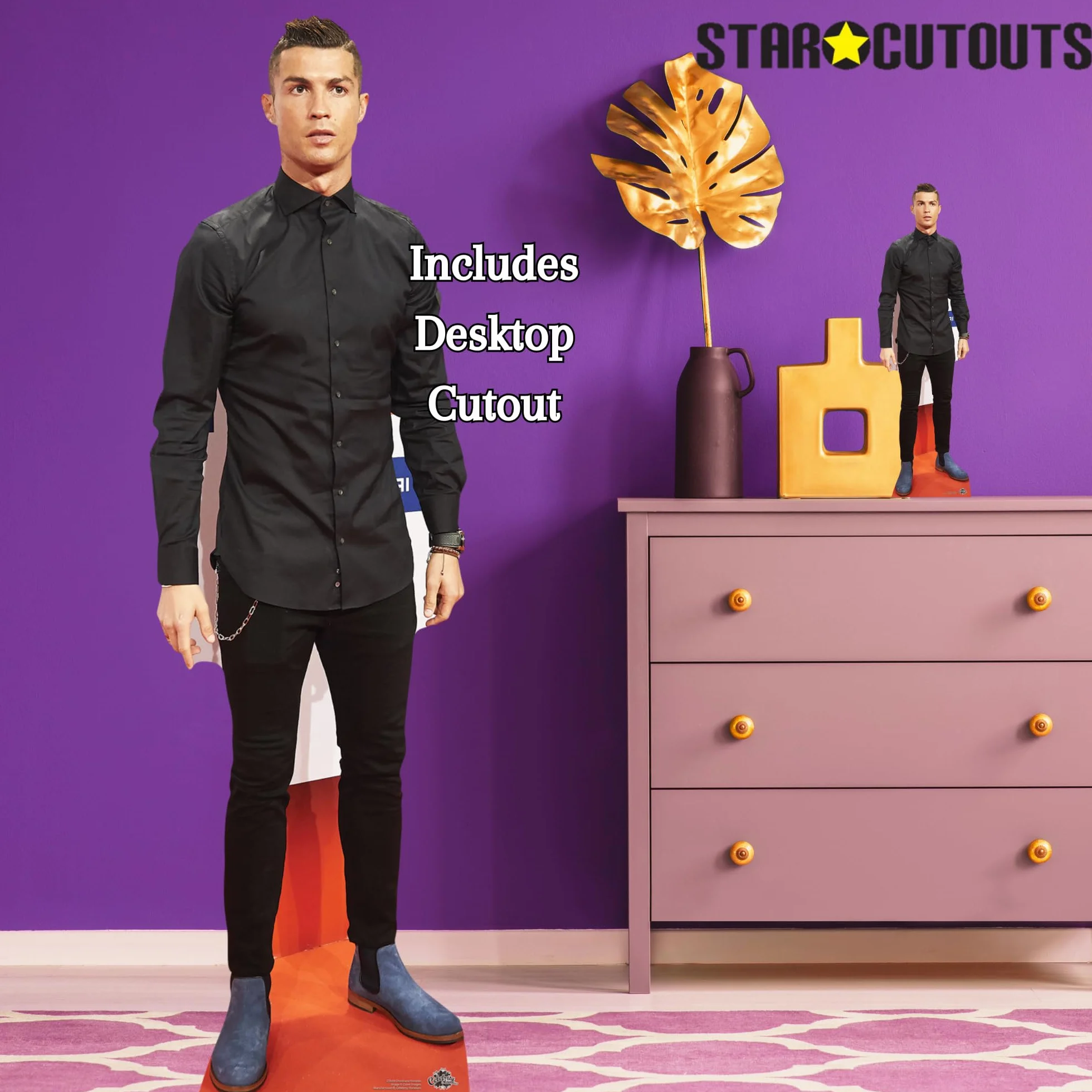 Cristiano Ronaldo Star découpes Carton découpé, Multicolore