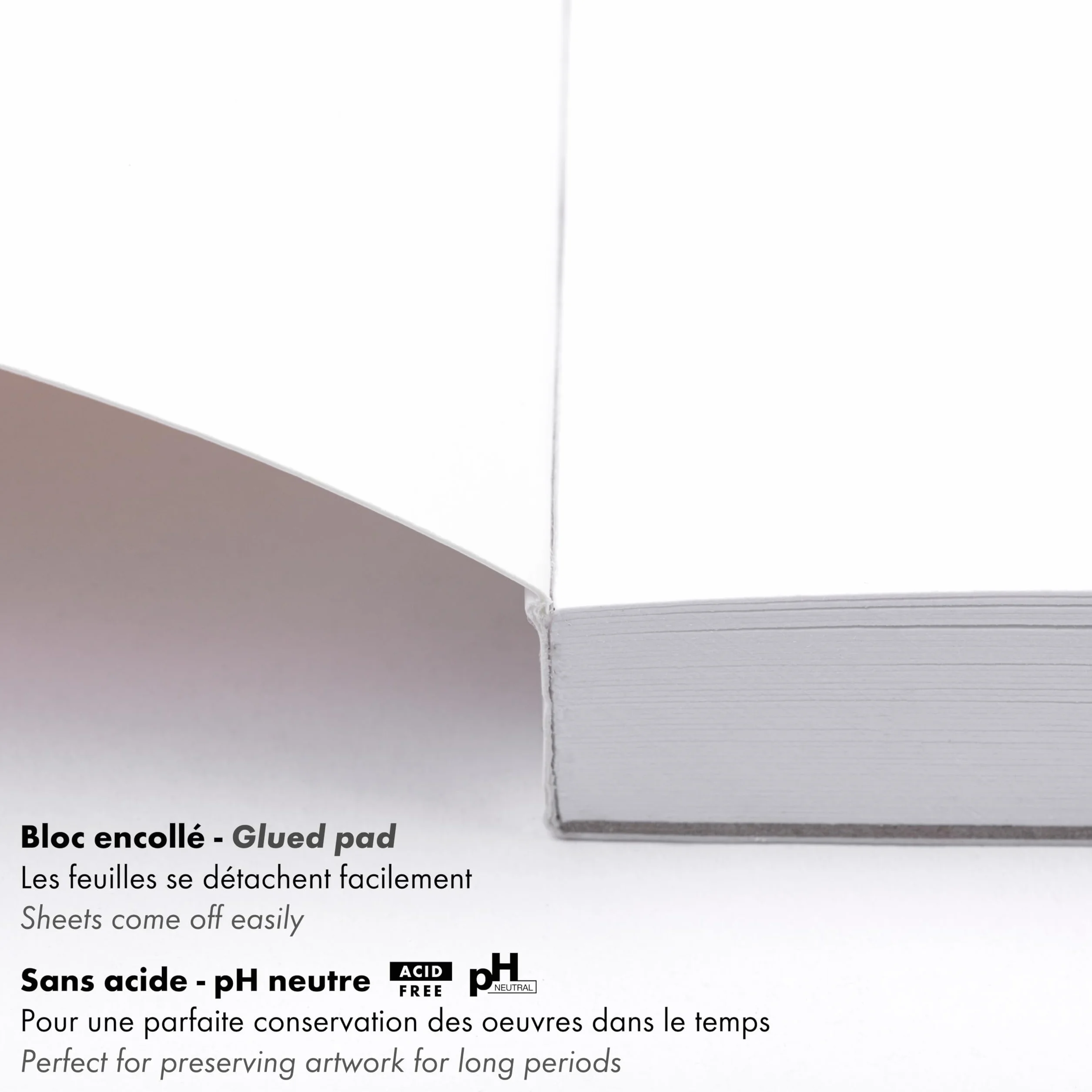 Clairefontaine Bloc Collé PaintON Multi-techniques Papier Dessin A4 250g 40 Feuilles
