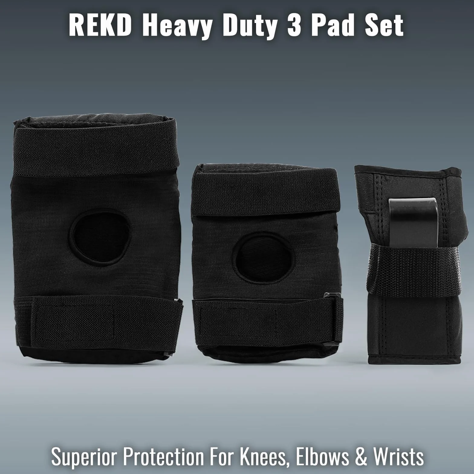 REKD Heavy Duty Triple Pad Set de Protection pour Adulte Unisexe