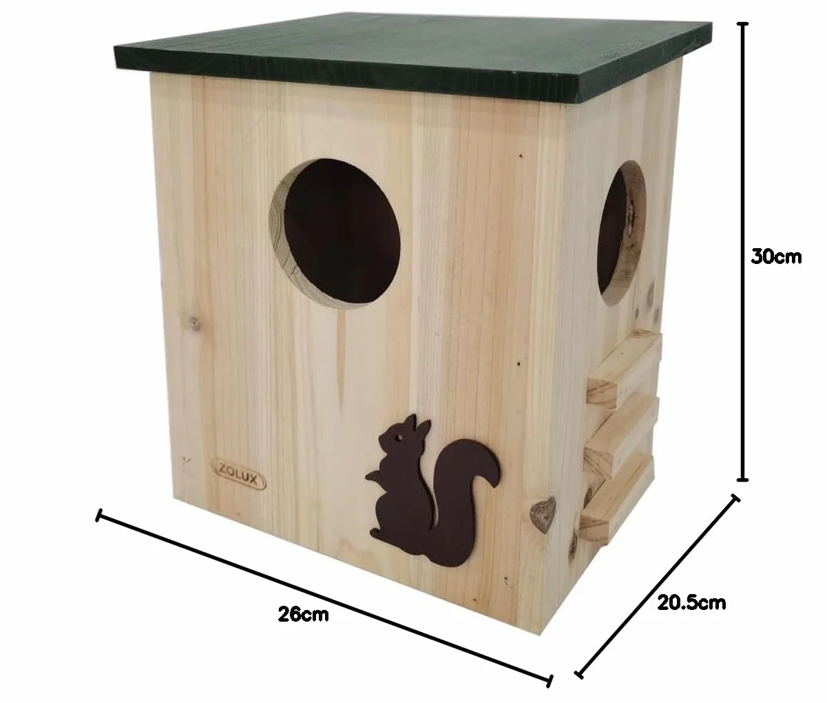 Zolux Maison en Bois pour écureuil 30 cm