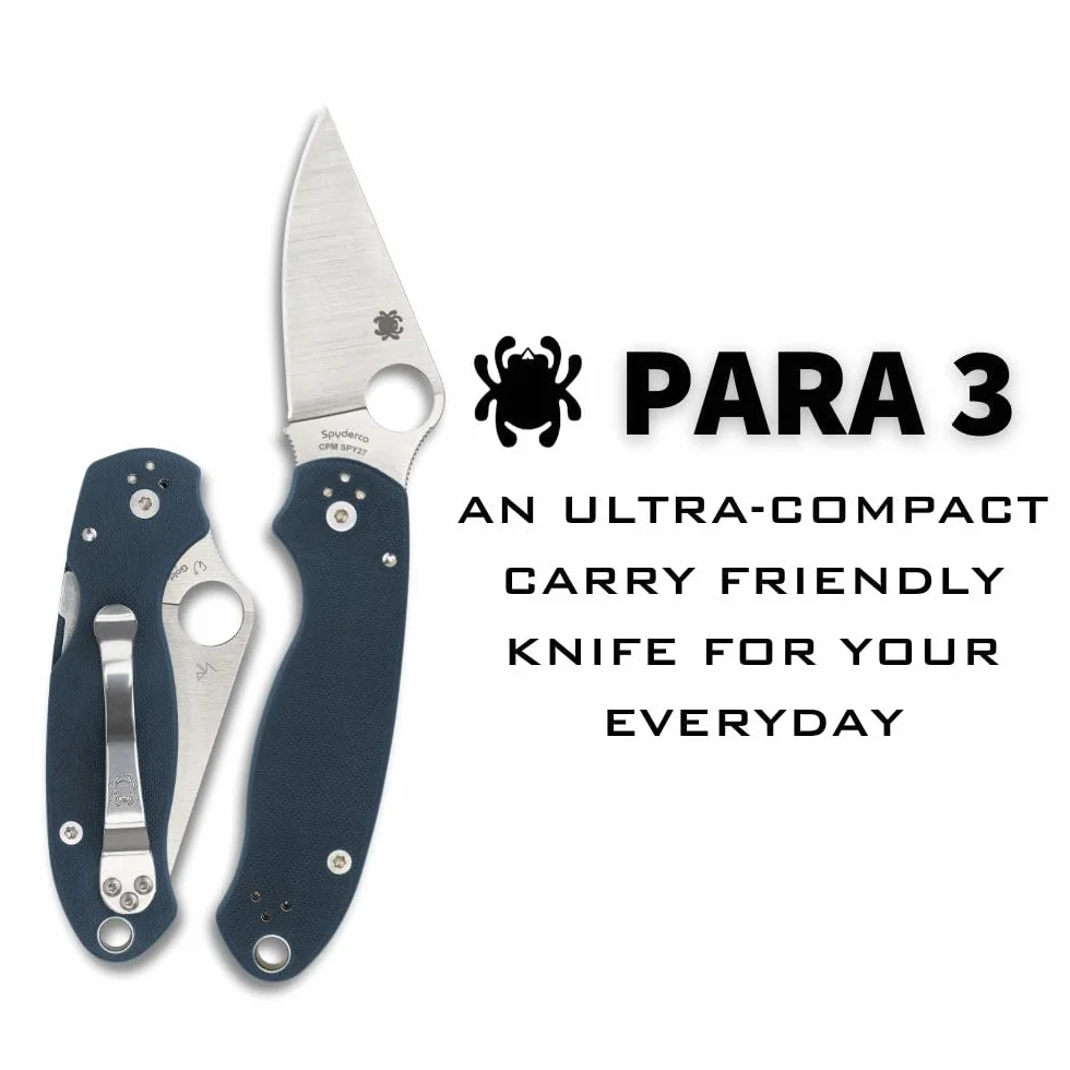 Spyderco Para 3 Compression Lock Blu