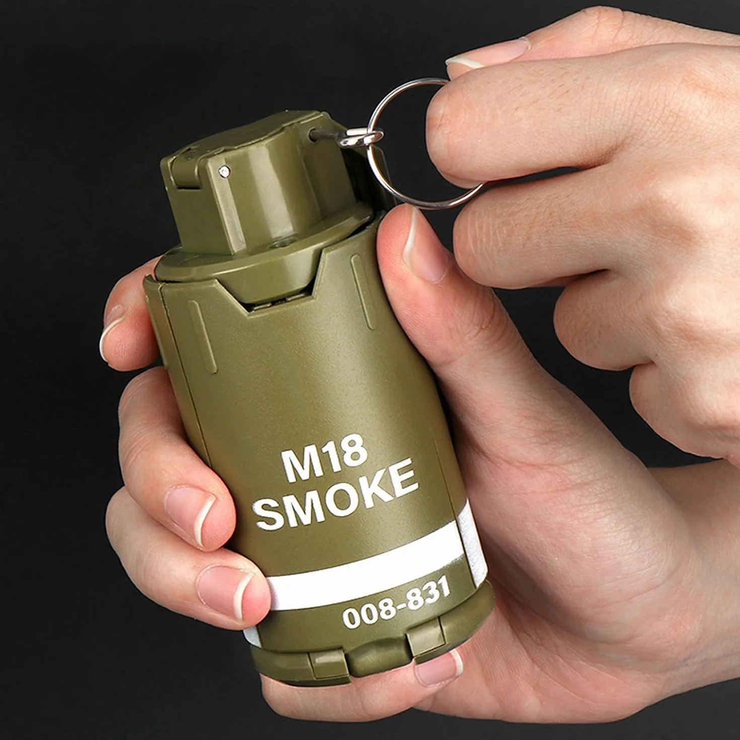M18 Grenade Jouet en plastique Grenade à main Jouet pour l'extérieur CS Jeu Cosplay Accessoires Cadeau 14+ (Vert)