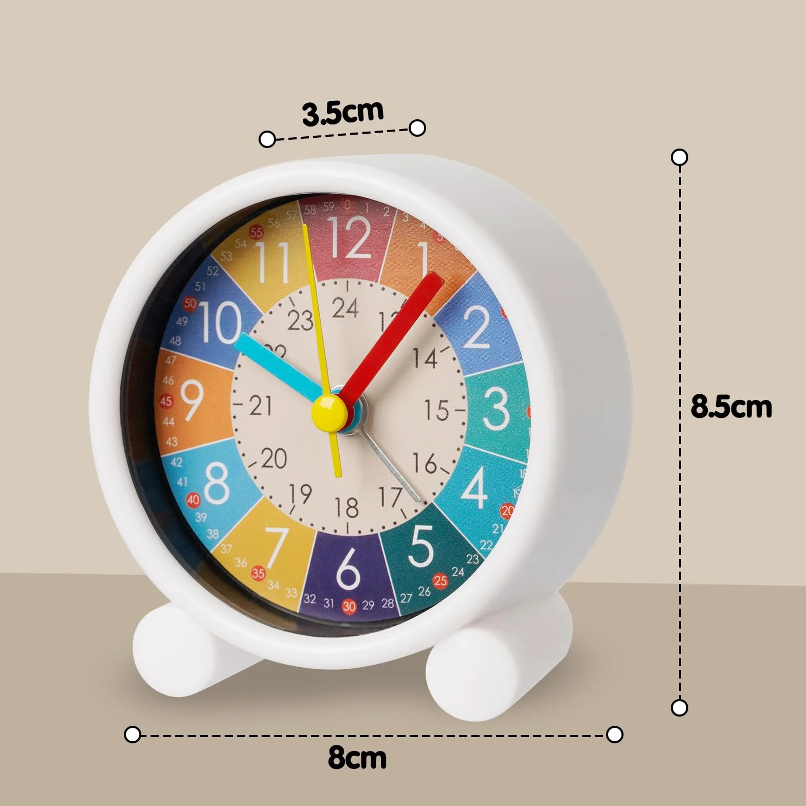 Réveil Enfant Numérique Silencieux Apprentissage Horloge 3in coloré