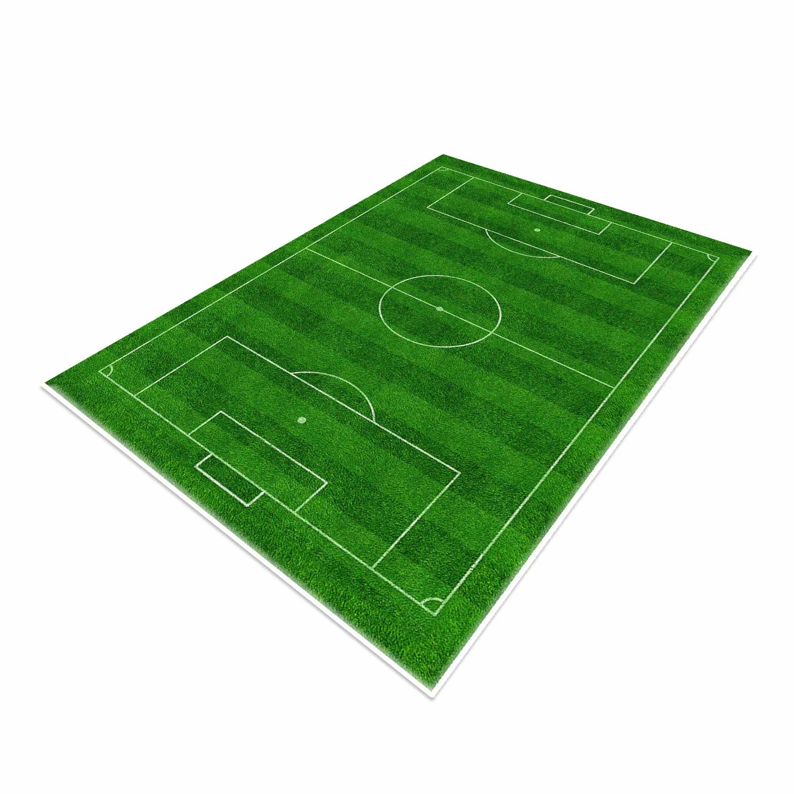 Tapis de Football 100×150cm Vert pour Enfants Salle de Jeu Sportif