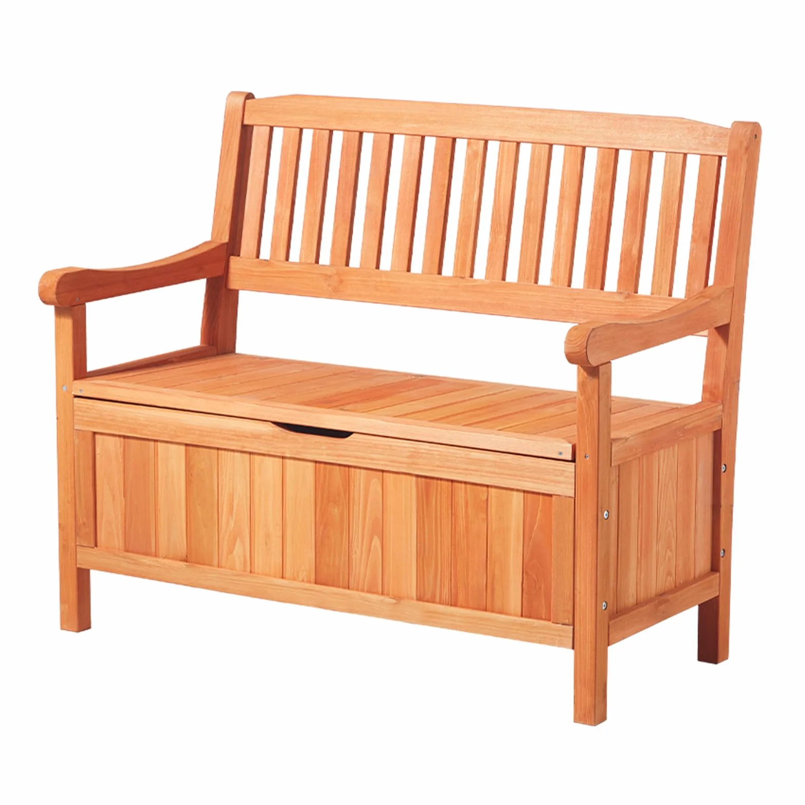 VEVOR Banc de Rangement Extérieur en Bois Coffre de Jardin 125 L 2 en 1 avec Poignée Latérale, Capacité de Charge 319,8 kg