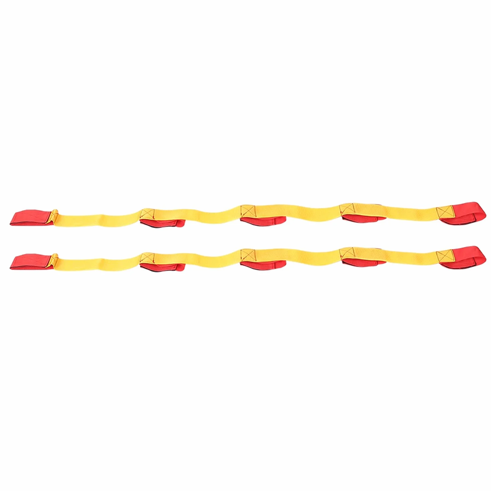 VGEBY1 2Pcs À Bandes De Course Bandes, 3/5/8 Personne Tissé Équipe Attache Bande De Course Formation Props Strap Équipe Jeux Sangles de Pied(5 Personnes)