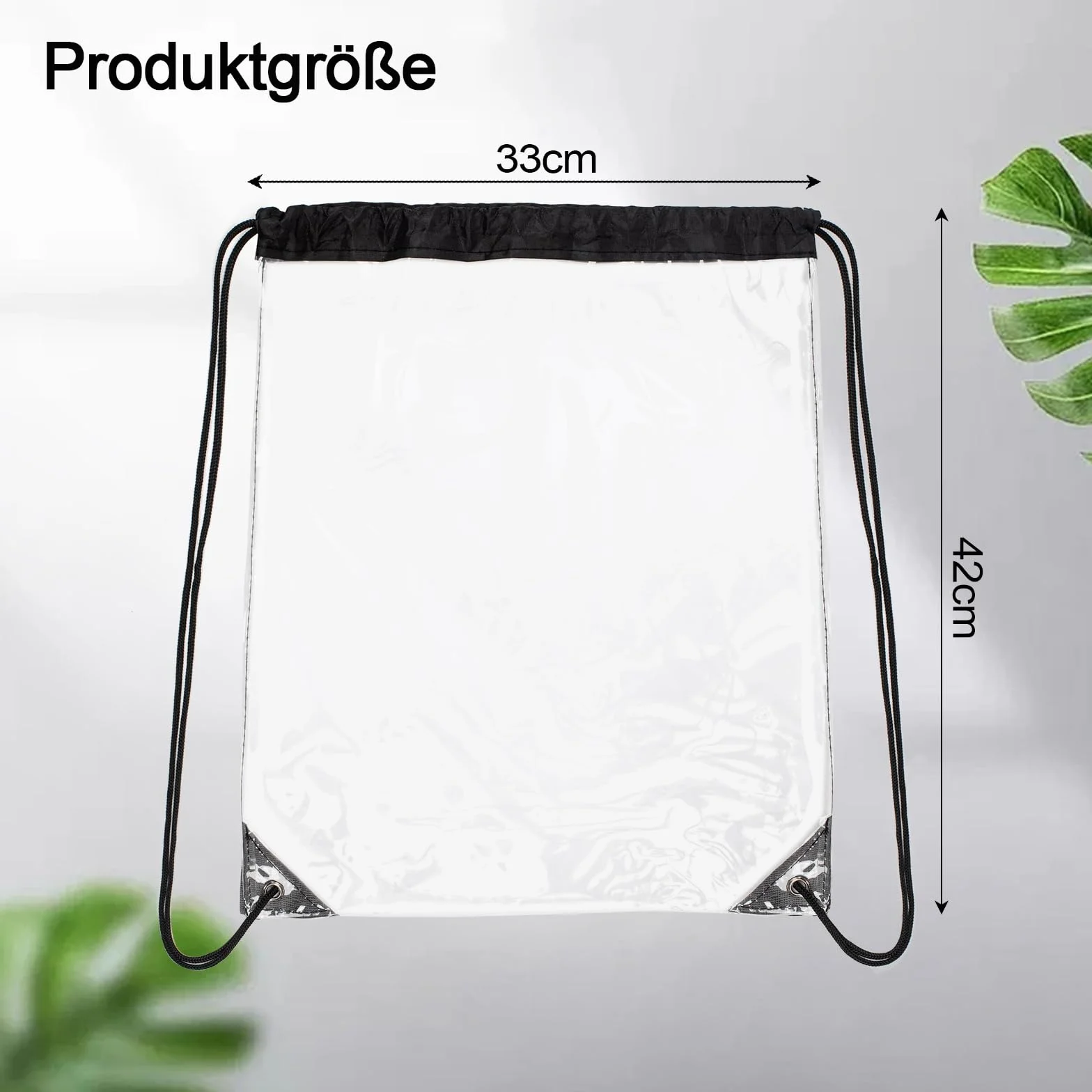 Dzpuhuojz Pack de 2 sacs transparents festival, sac à dos transparent, sac transparent, pour sac à dos d'école, salle de sport, voyage, natation à la plage