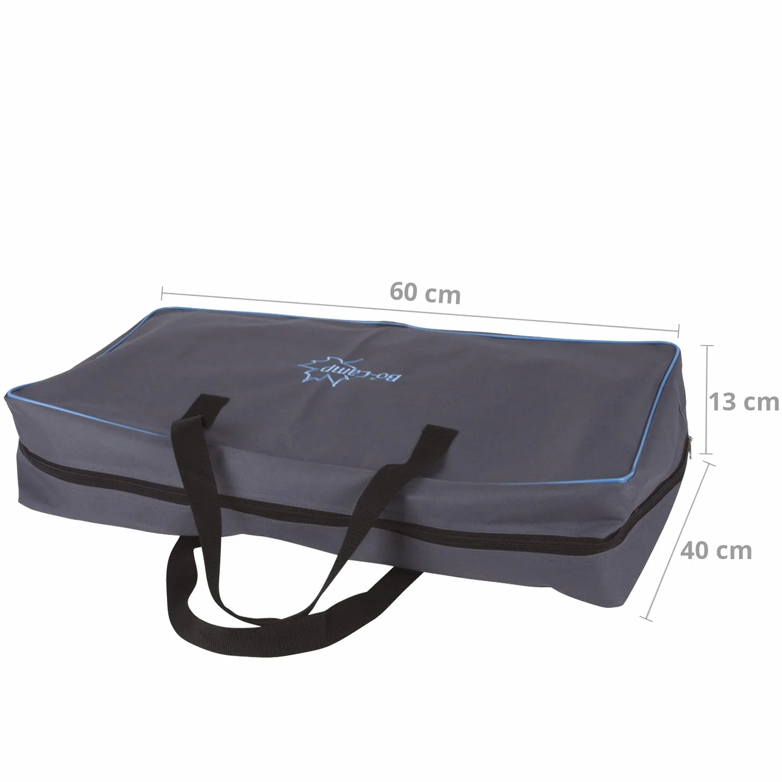 Bo-Camp - Sac de rangement - Réchaud - 3 brûleurs - 60x40x13 cm, Anthracite