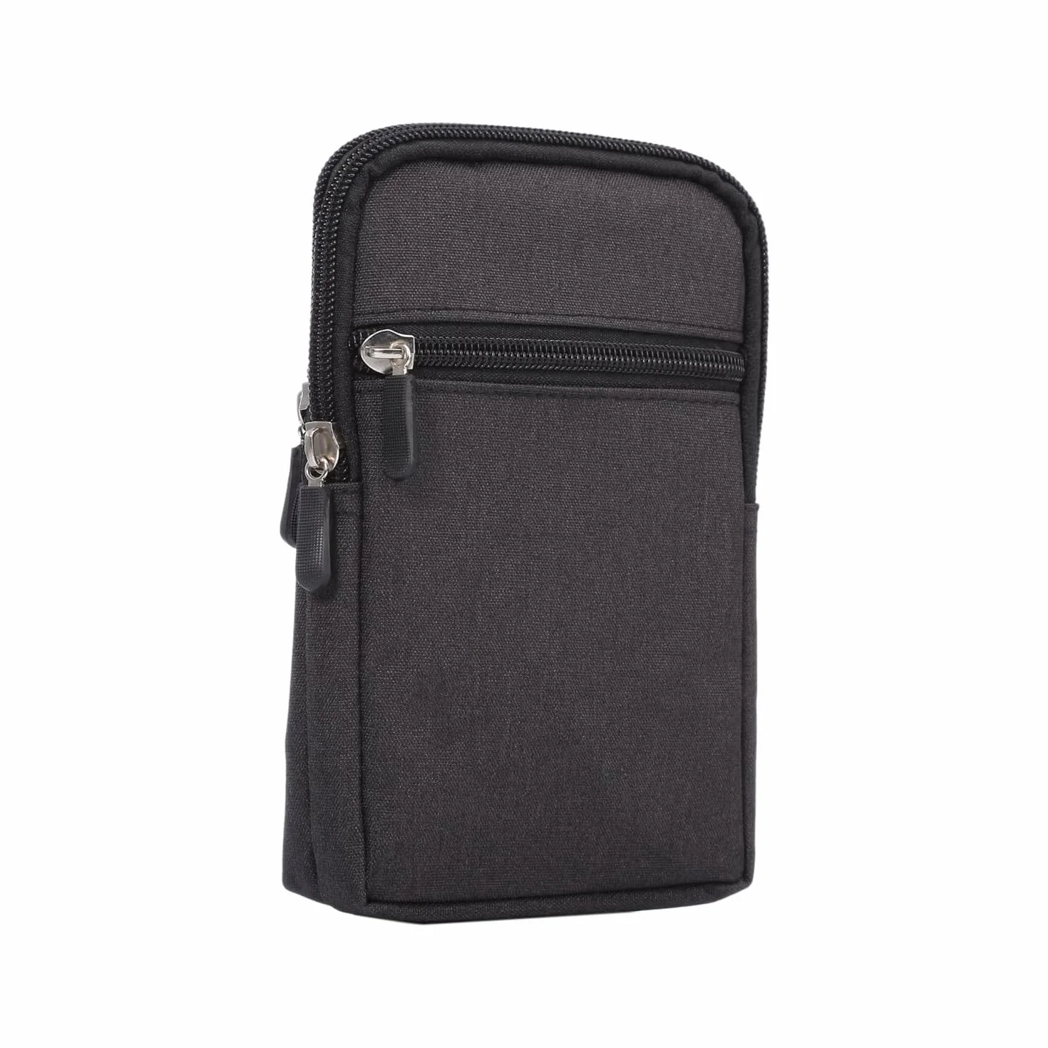 Sacoche de Ceinture Banane Sac Bandouliere Petit Pochette Homme, Décontractée Sac Randonnée pour Homme Housse de Transport Coque Sac Ceinture Clip Poche (6.3“ Pouces,Noir)
