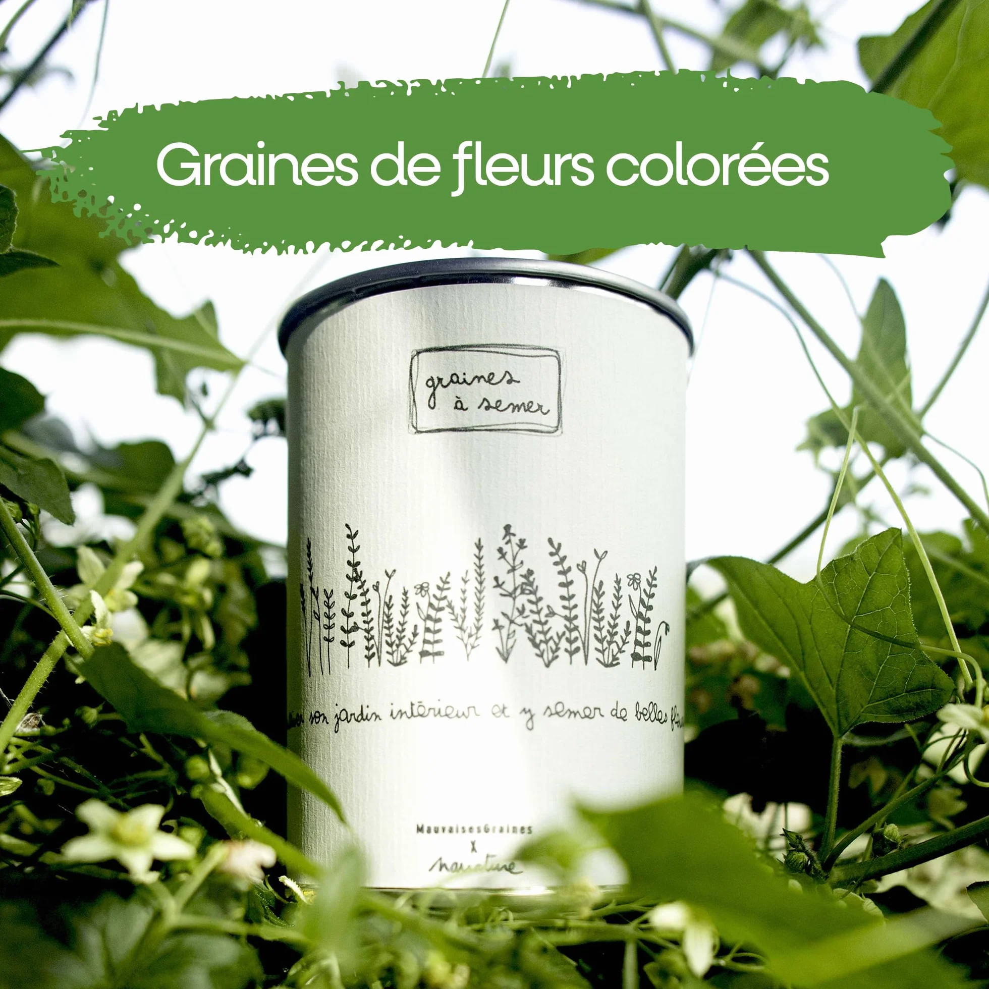Mauvaises Graines Narrature Kit de Graines de Fleurs à Semer Cadeau Original Fabriqué en France