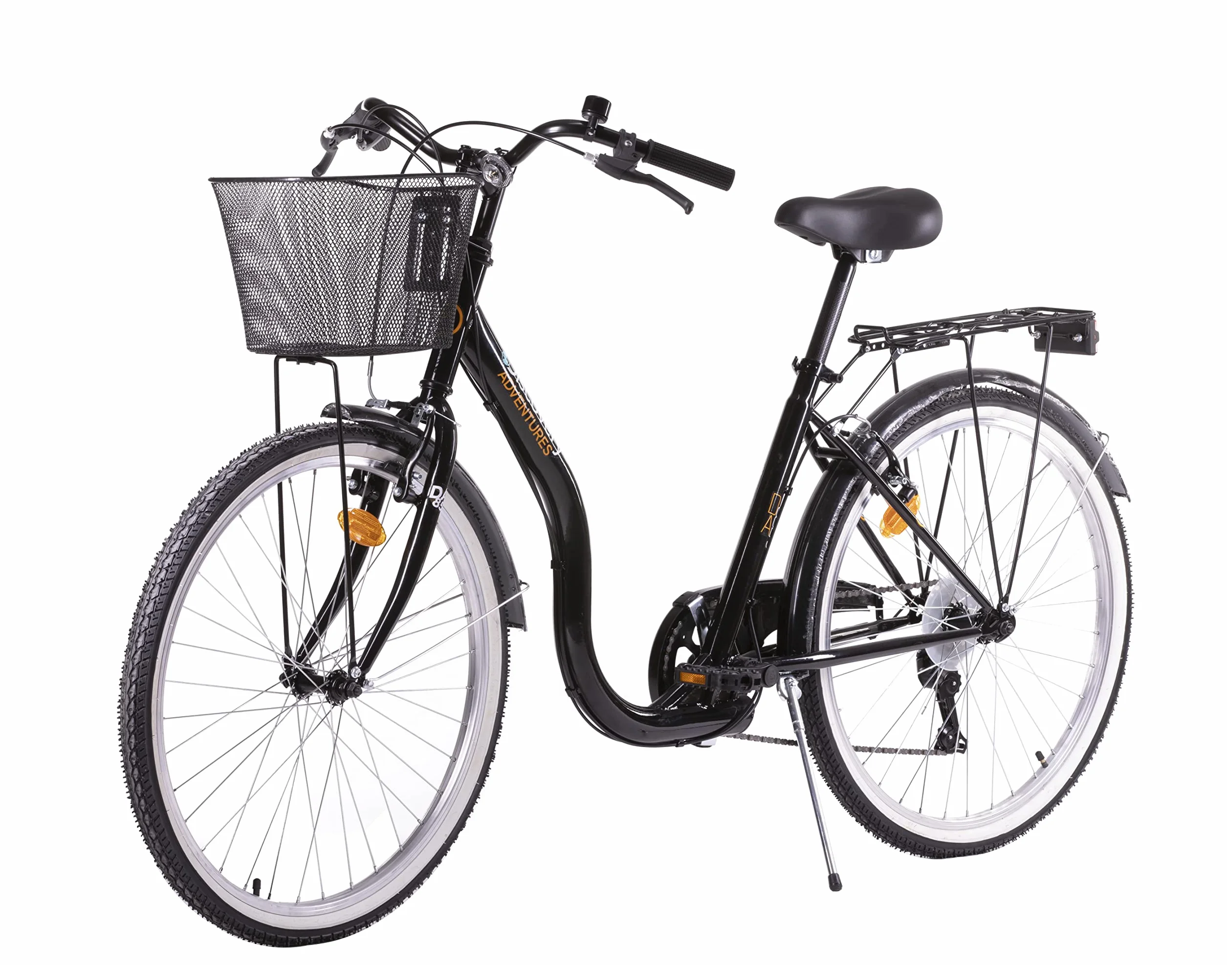 Vélo Discovery Adventures Rétro 26'' Cadre Acier équipé de 6 Vitesses par poignée tournante + équipement City !