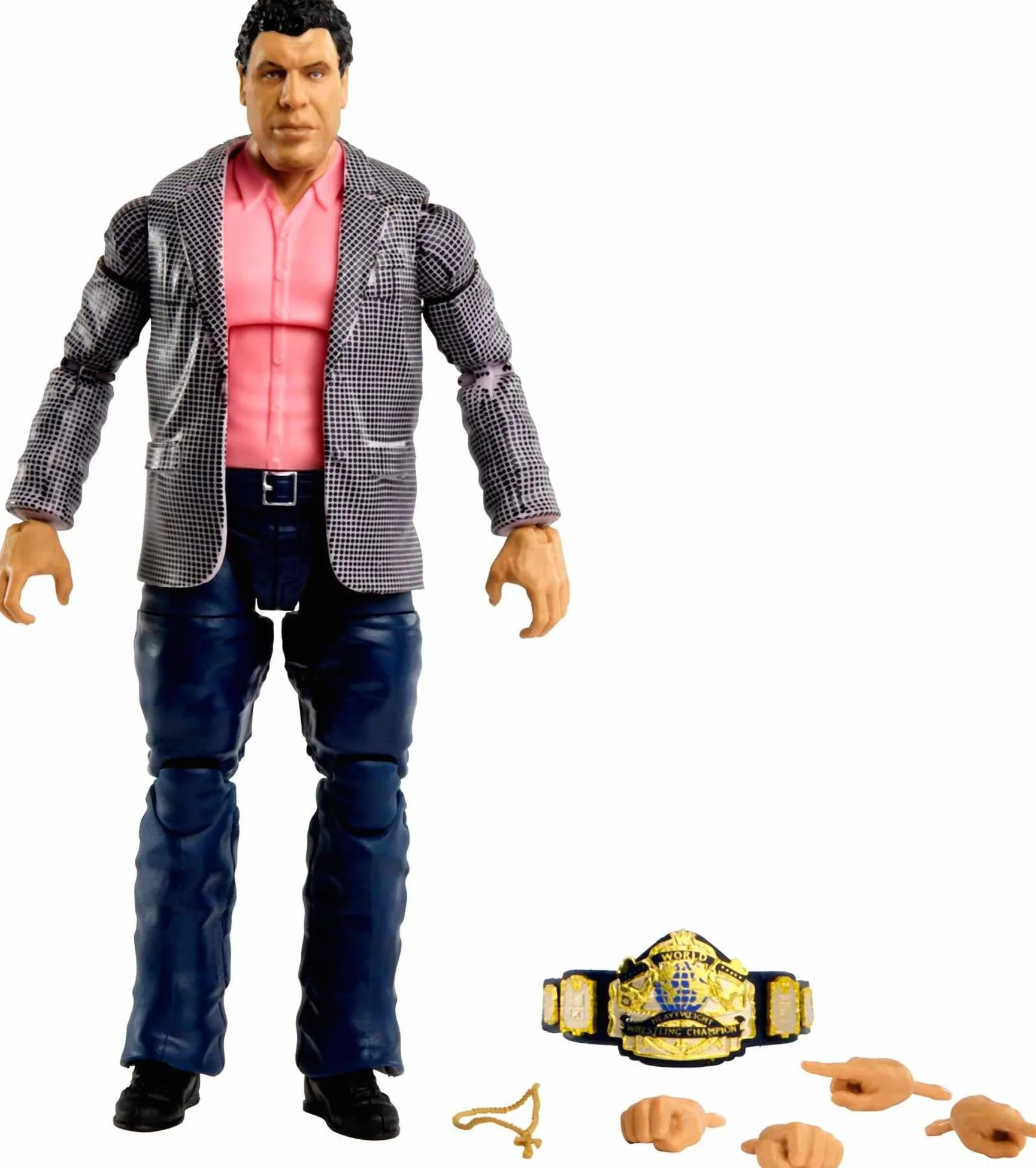 Mattel WWE Figurine Articulée André Le Géant De La Collection Élite Avec Accessoires, À Collectionner, Jouet Enfant, Dès 3 Ans, HKN79