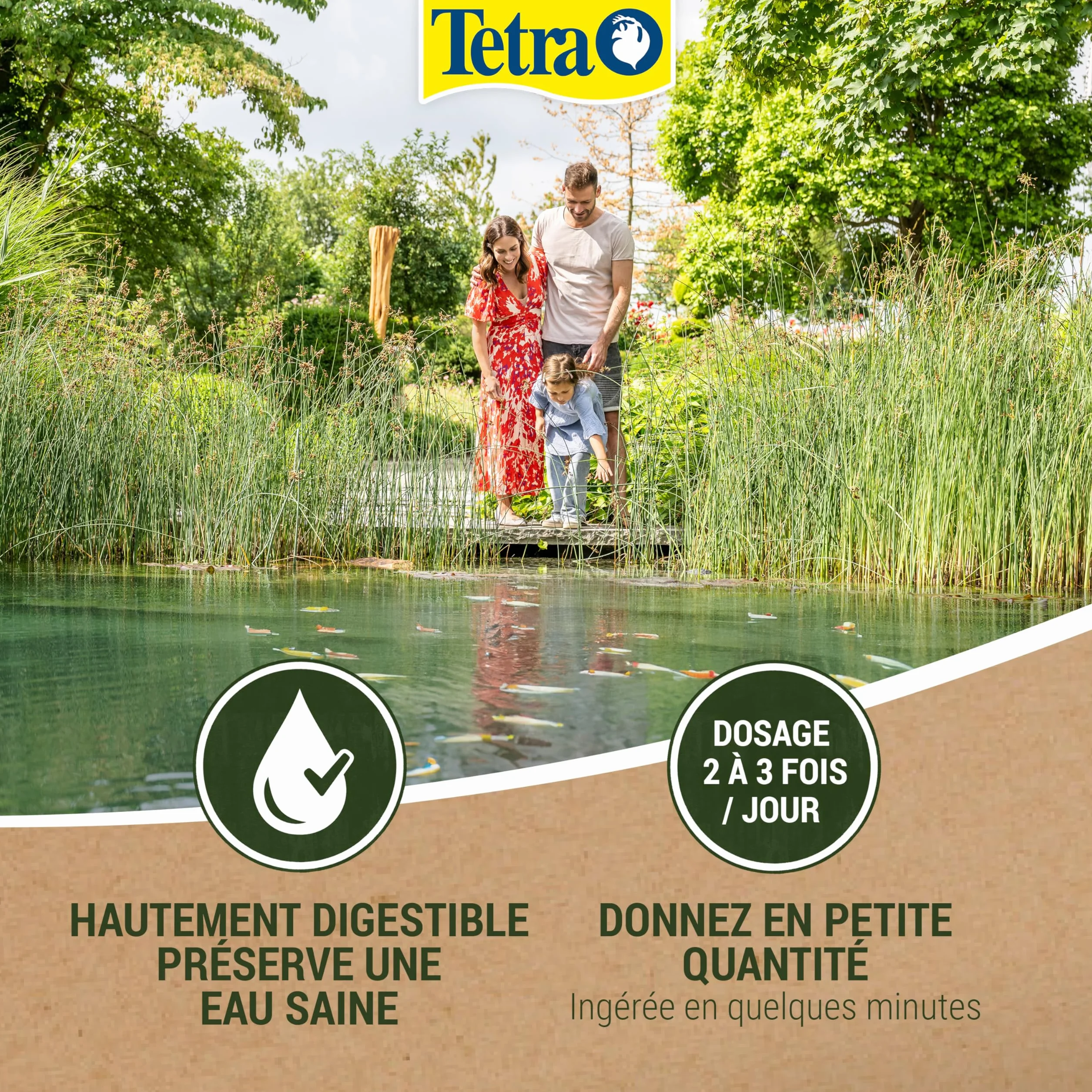 Tetra Pond Variety Sticks 4 L Aliments en Stick pour Poissons de Bassin Enrichis en Oligo-éléments Vitamines Caroténoïdes