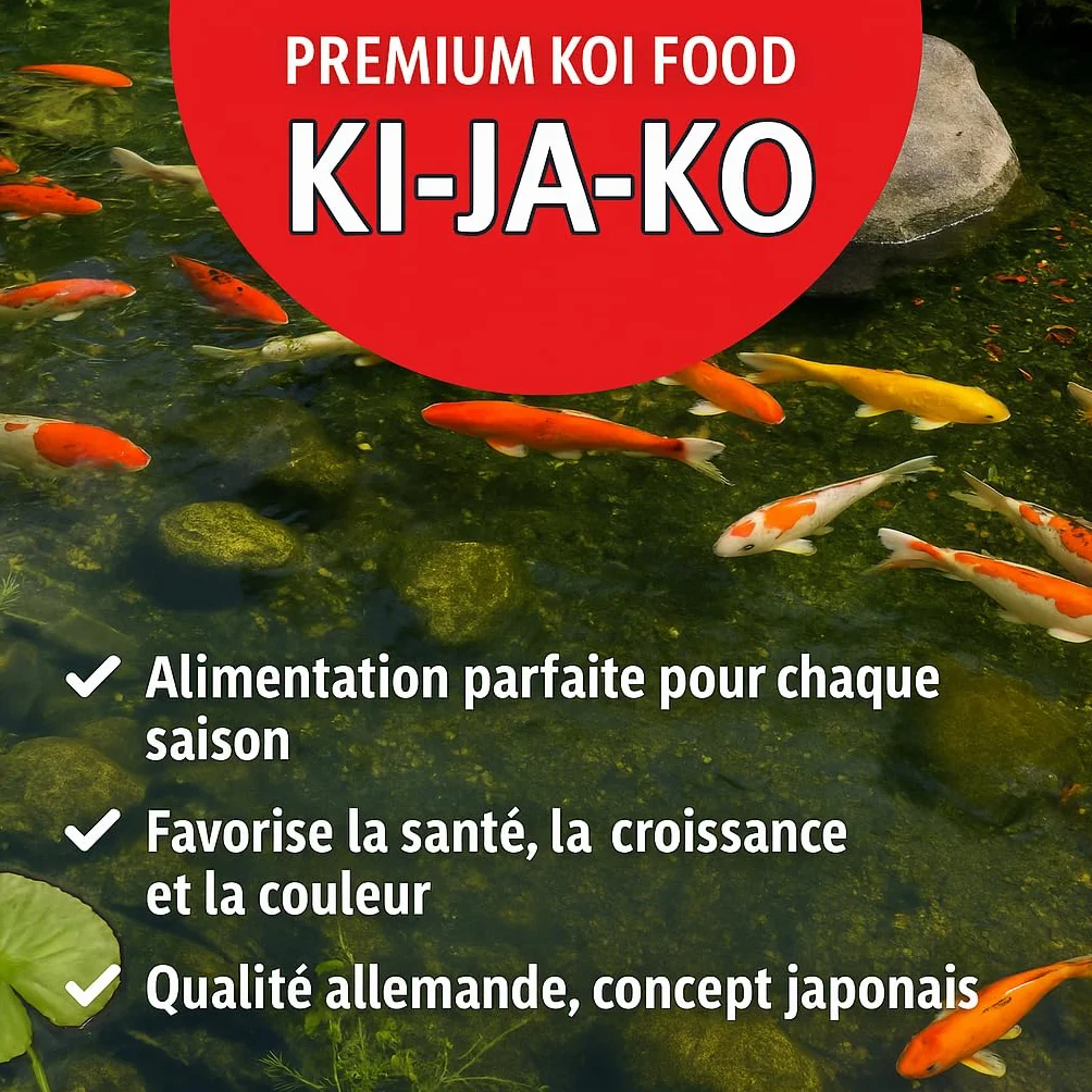 Nourriture pour carpes koï 3 kg 6 mm germes de blé Printemps Automne