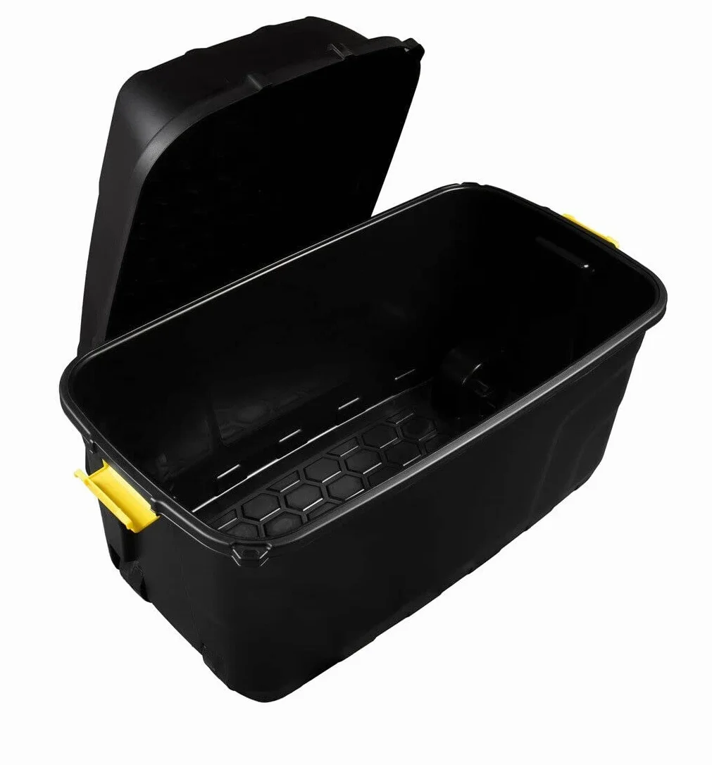 Strata Heavy Duty Boîte de rangement sur roulettes 175 L Noir 94 x 52 x 56 cm