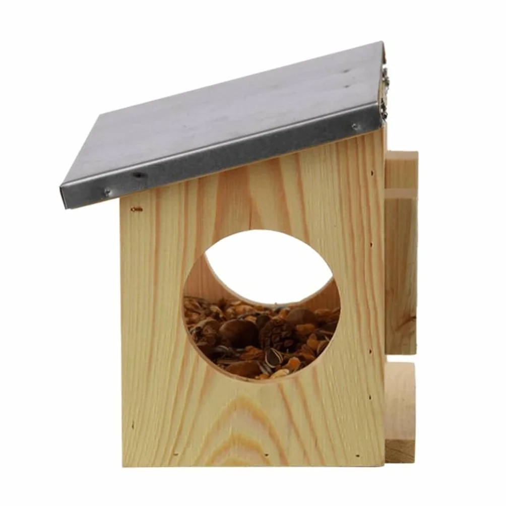 Esschert Design Mangeoire écureuils Bois 17,6 x 25,3 x 18,7 cm