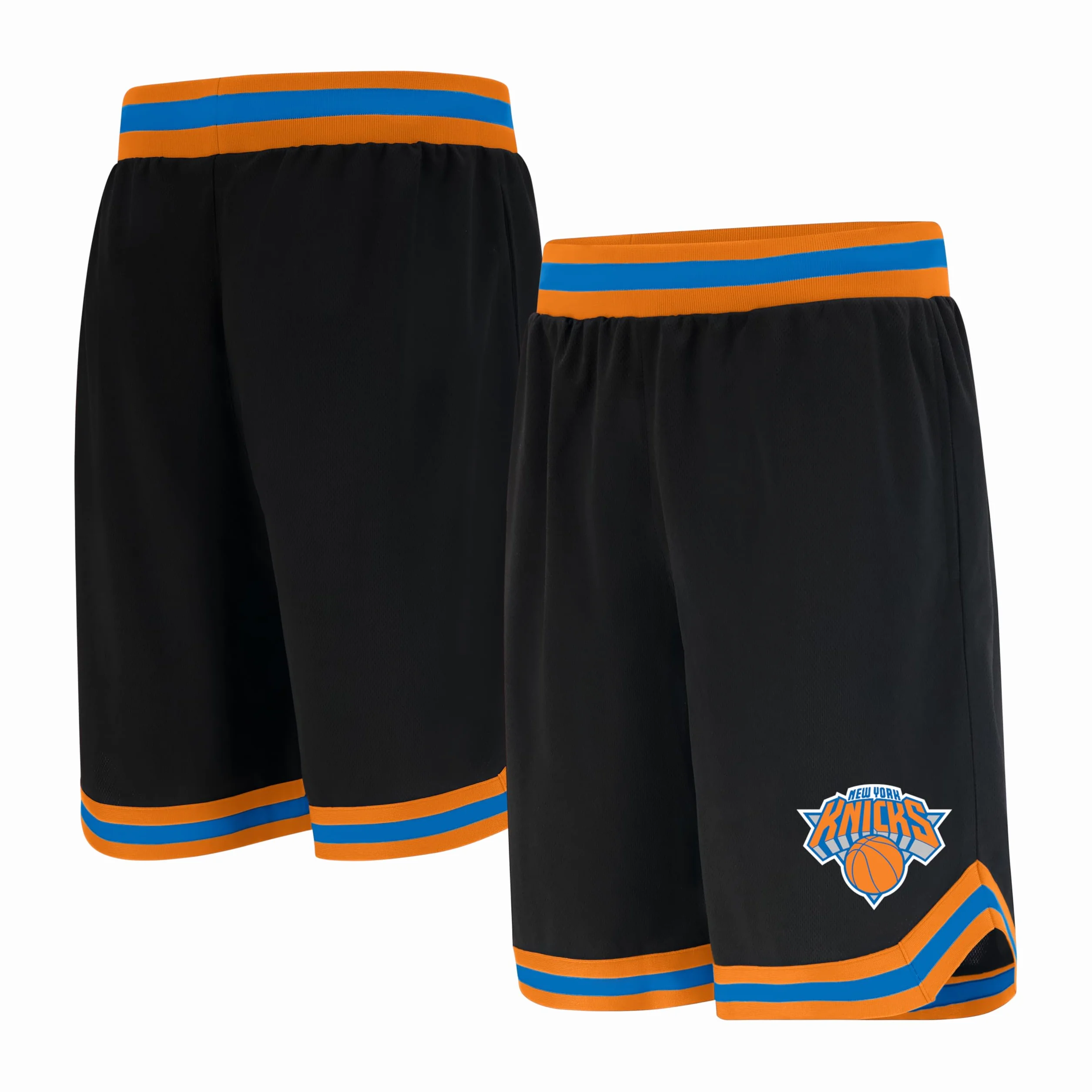 Ultra Game UNK NBA Short de Basket pour Homme GSM3547F avec Logo de l'équipe de la NBA tissé en polymaille, Noir, Taille L