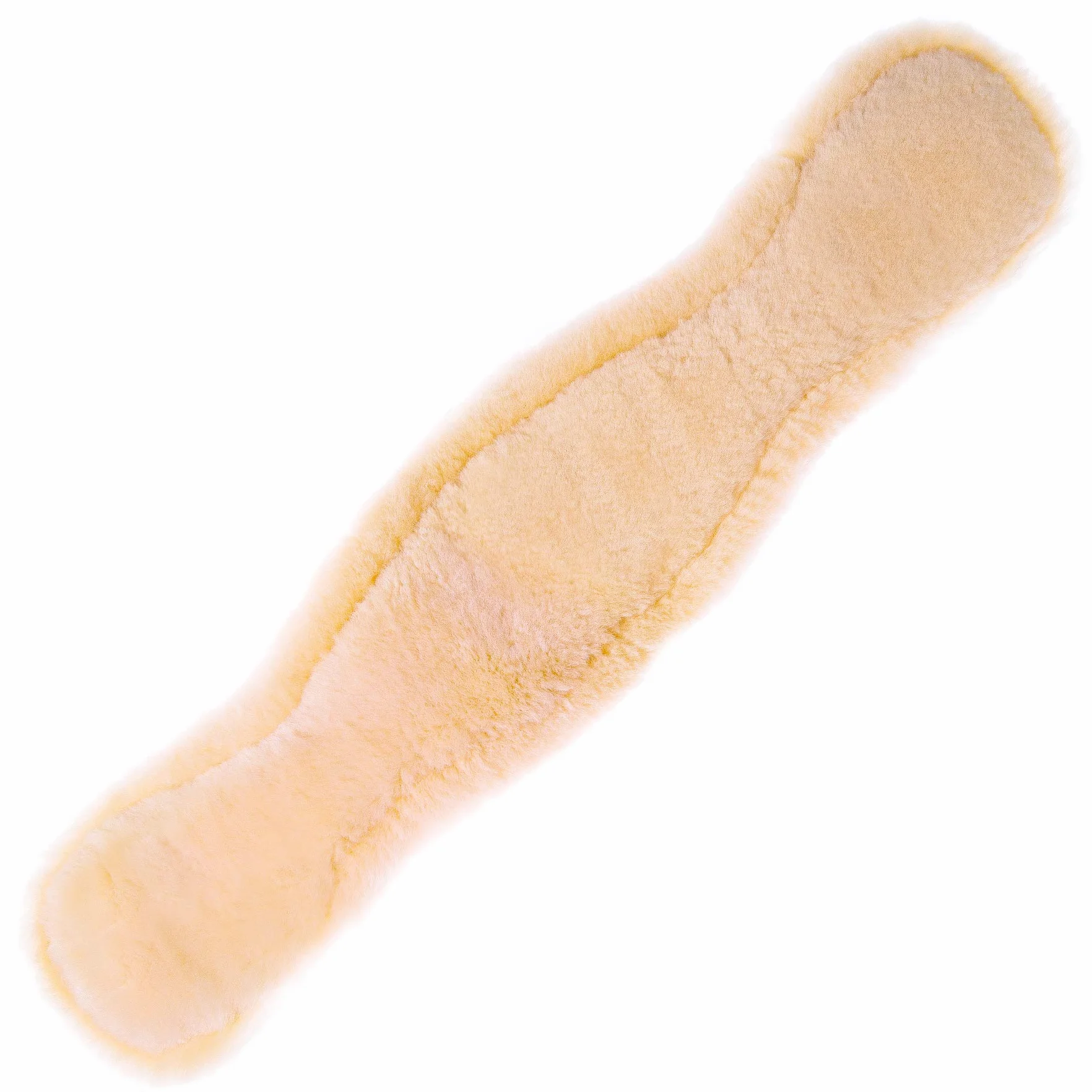 Sangle de selle Western en laine d'agneau de qualité - Forme anatomique concave spéciale pour une meilleure adhérence - Couleur : naturel, noir, marron, anthracite