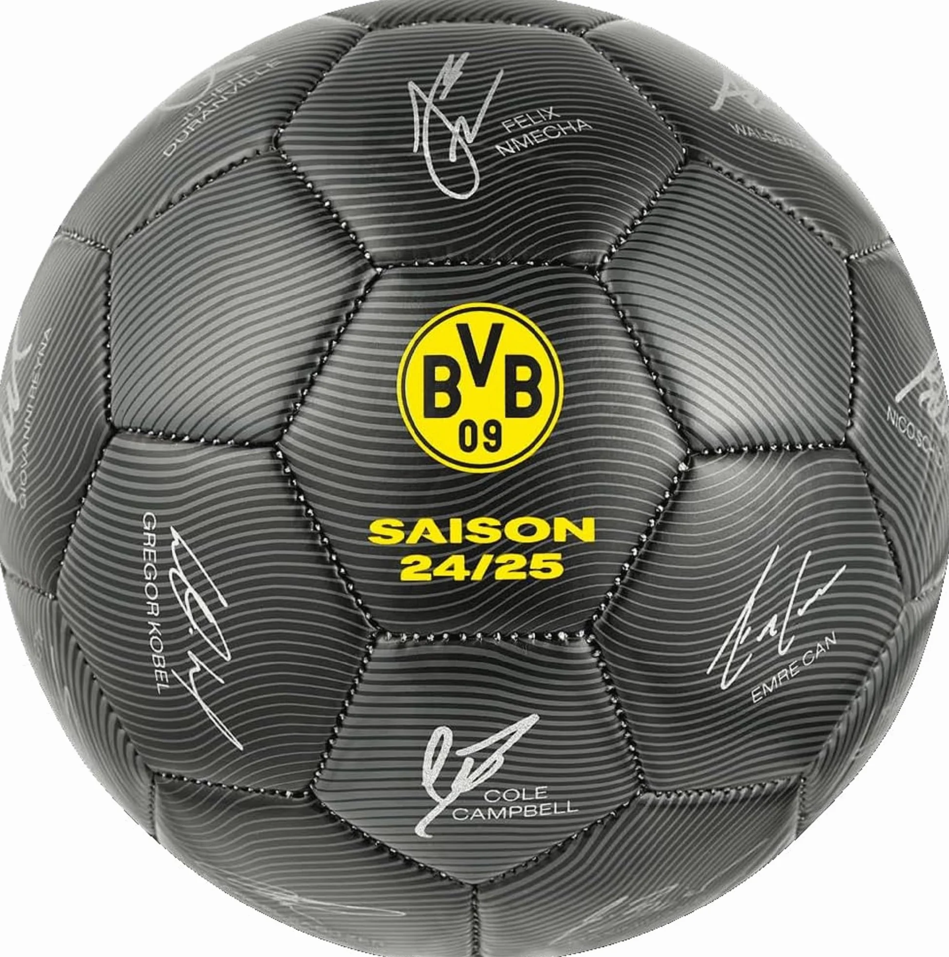 Borussia Dortmund Ballon de Signature BVB 2024/25, Jaune, Taille 5