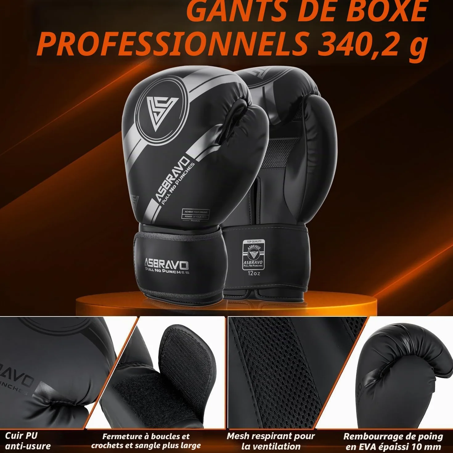 Sac de Frappe Adultes 120 cm Lourd - Kit avec Gants de Boxe 12 oz et Bandes de Main 5 m - pour Entraînement MMA, Karaté, Taekwondo, à Domicile ou en Salle de Sport - Non Rempli
