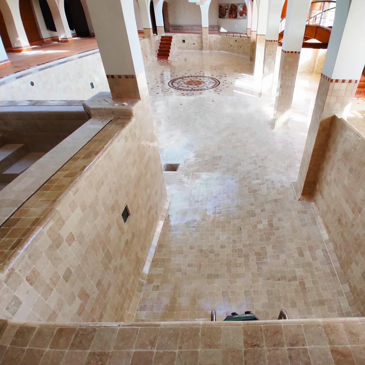 Resine transparente etancheite piscine carrelee 5 m² support poreux ARCANE INDUSTRIES