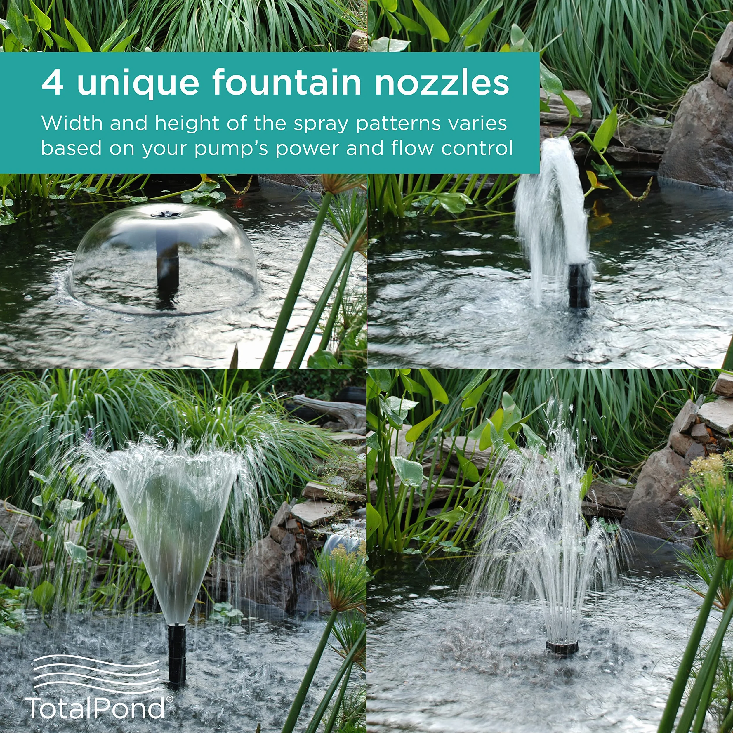 TotalPond N16100 Grand kit de buse pour bassin extérieur jardin