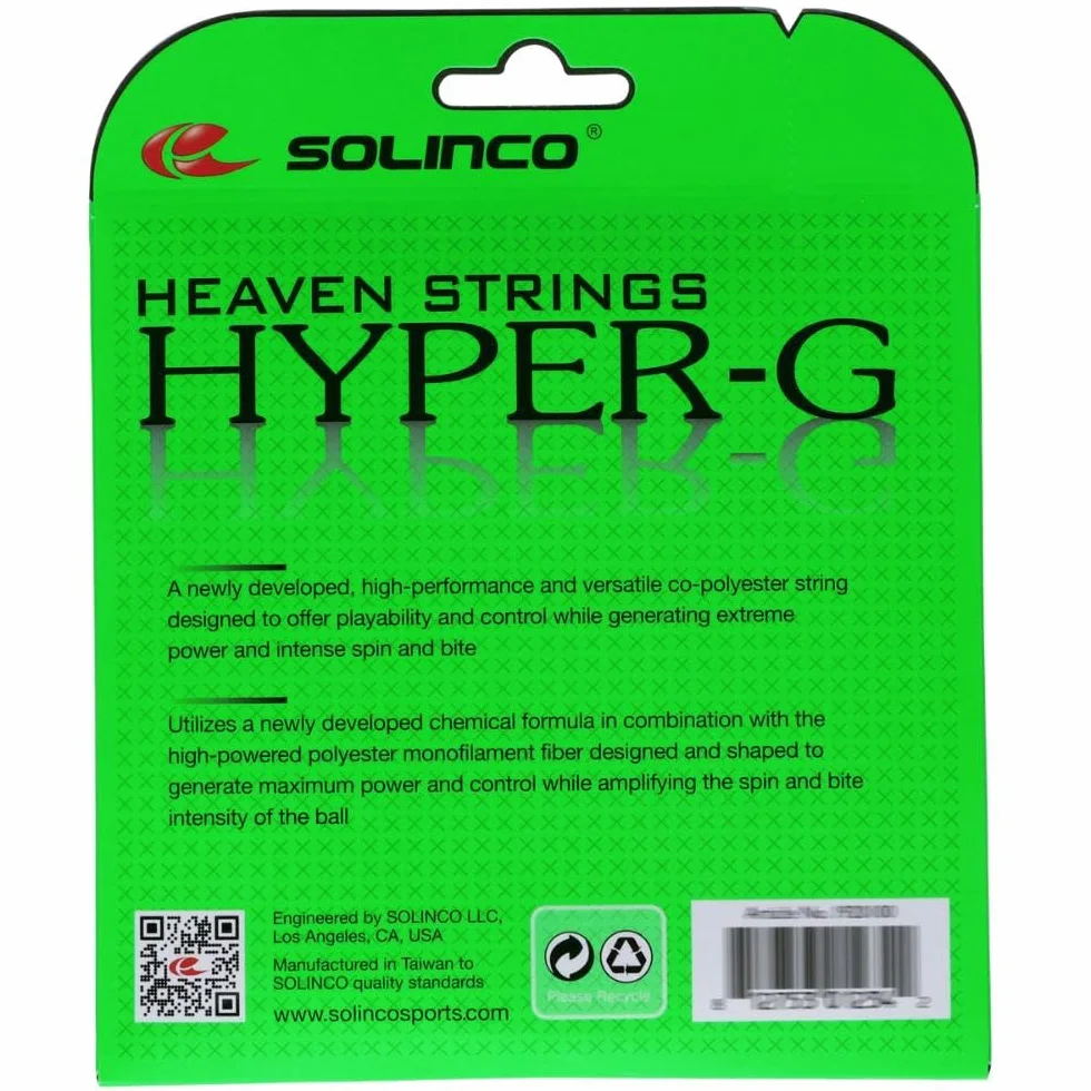 Solinco Hyper-G Jeu de cordes de tennis 16 L/1,25 mm