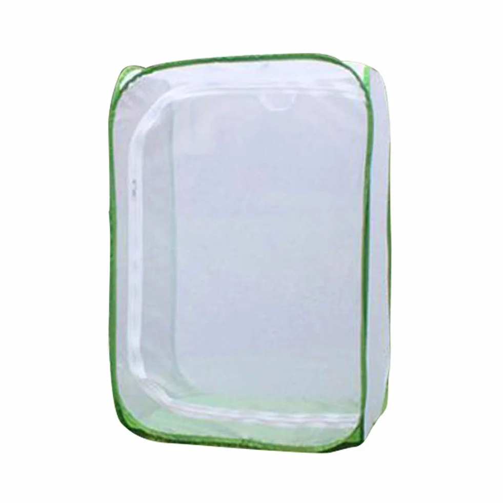Insecte Élevage Cage Papillon Habitat PVC Transparent Pliable Amovible Blanc Filet Serre Tente pour Élevage Insectes Extérieur