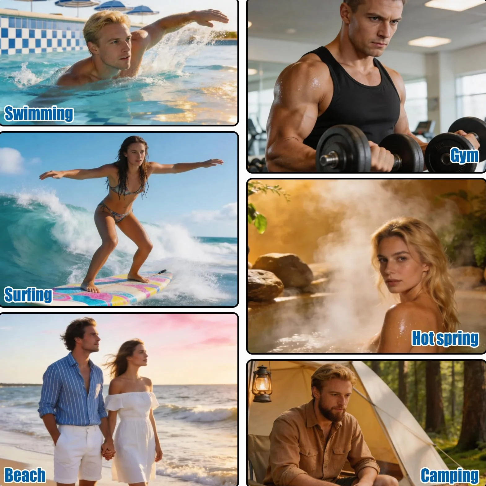 Poncho Surf Microfibre Adulte, Serviette Poncho de Bain avec Capuche Séchage Rapide Léger et Compact, Peignoir à Langer Serviette Plage pour Surf Natation Piscine Sports Aquatiques Homme Femme(Moyen)