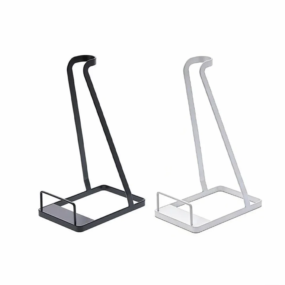 Support de rangement pour aspirateur sans perçage, base en acier au carbone, support de sol robuste compatible avec V6, V7, V8, V10, modèles sans fil, noir et blanc, utilisation dans un placard à la