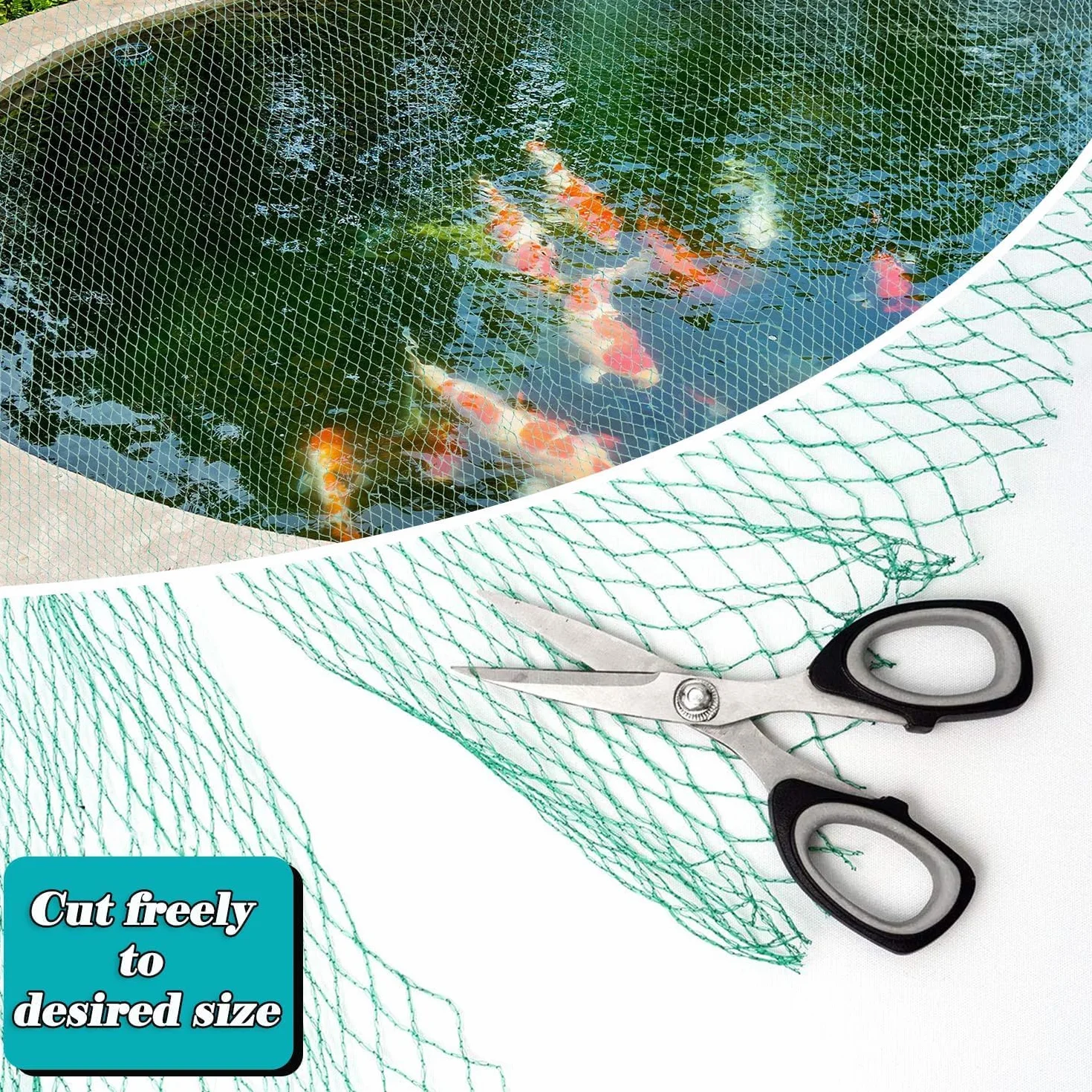 Filet de protection contre les oiseaux 4 x 6 m - Maille fine 17 x 17 mm - Vert - 20 g/m²