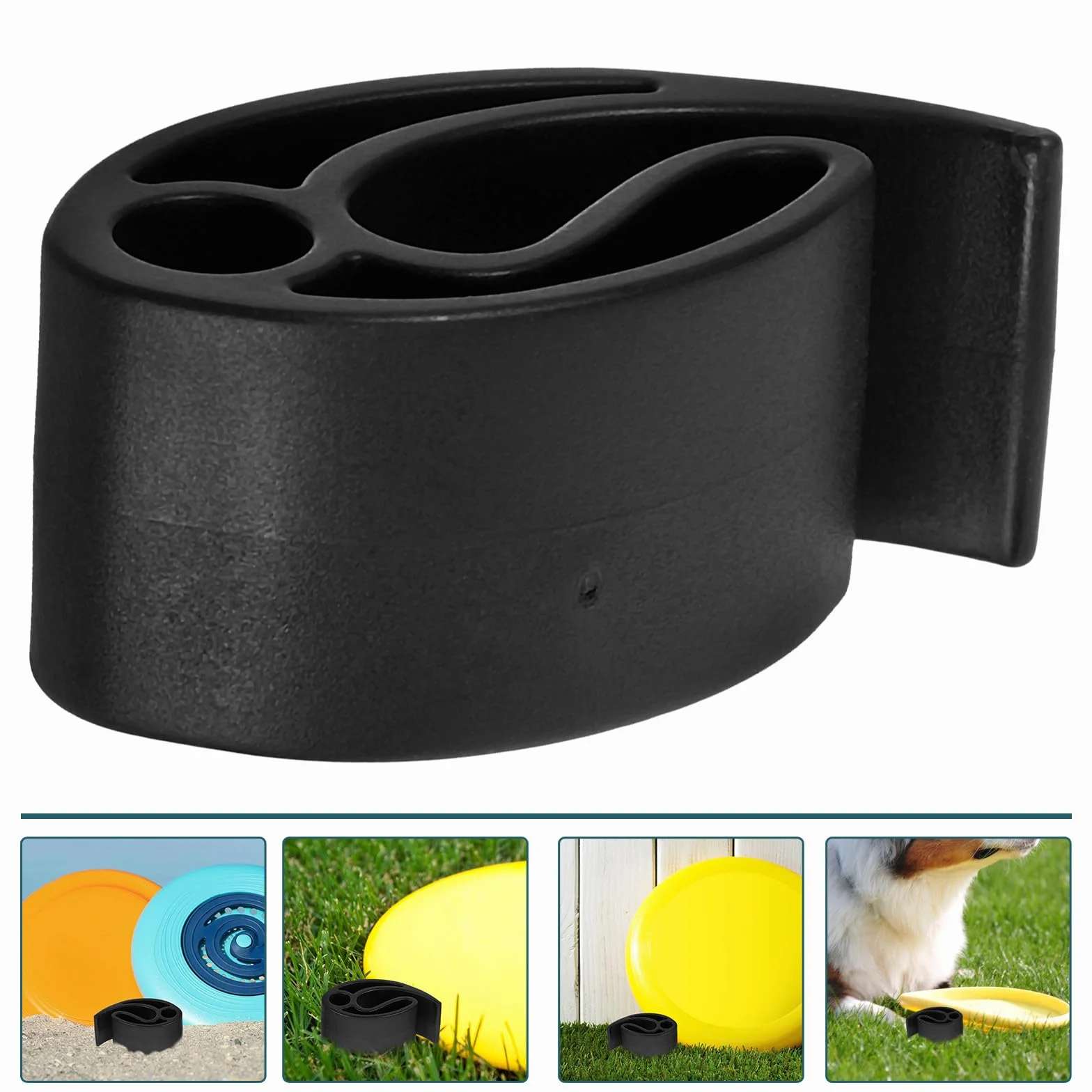 MAGICLULU Clip pour Disque Volant Portable en Polyéthylène Noir Pince Résistante à l'usure Support Pratique pour Transport Quotidien Lors d'Activités Sportives et Jeux en Plein Air