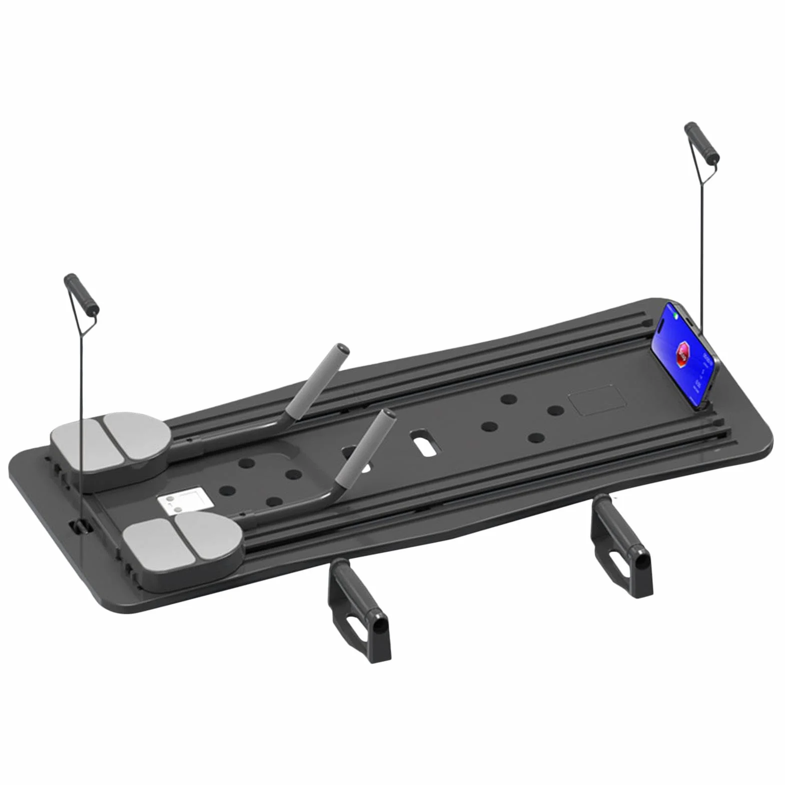 Réformateur de Pilates - Planche de Pilates, machine de Pilates compacte, réformateur de Pilates pliable pour entraînement à domicile, planche d'exercice abdominale Équipement de Pilates à domicile