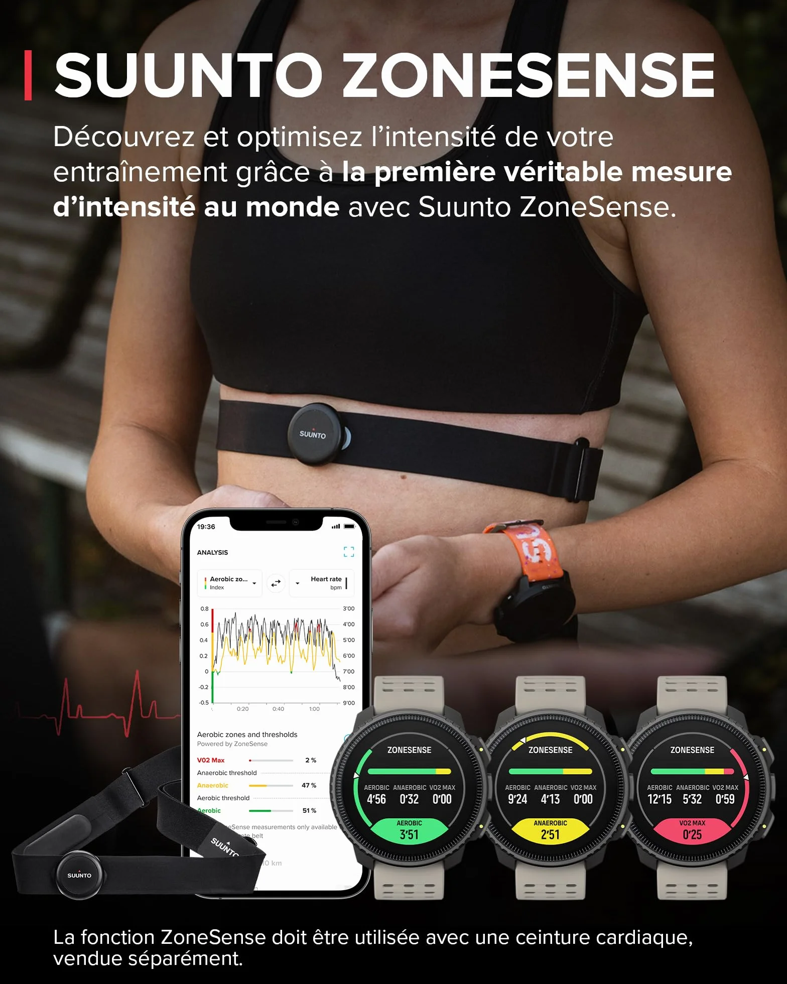 SUUNTO Vertical Montre Connectée Sport Homme GPS Tracker Activités Cardiofréquencemètre Altimètre Baromètre Chargement Solaire