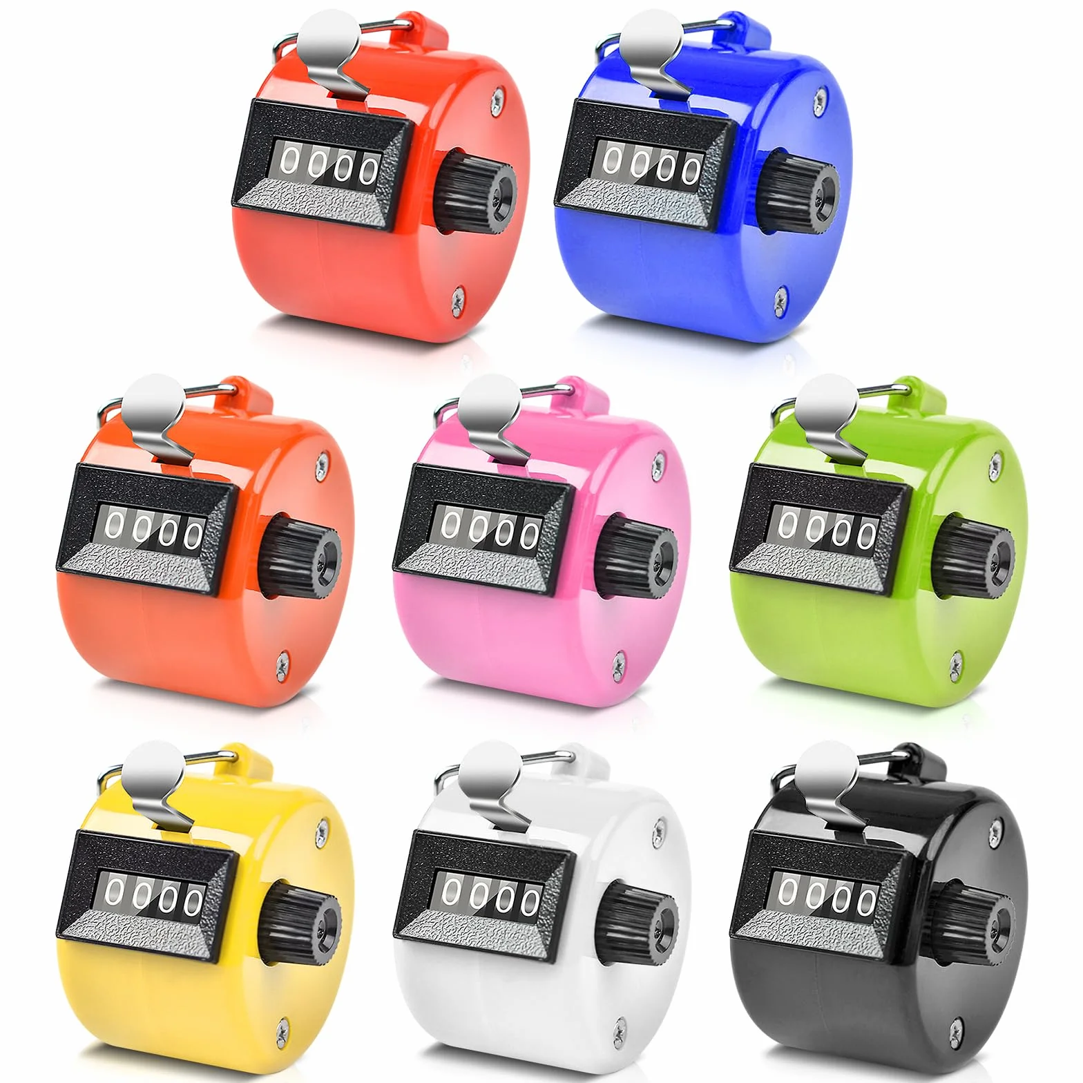 Compteur Manuel Mécanique 4 Chiffres 8 Pcs pour Sport Entraînement